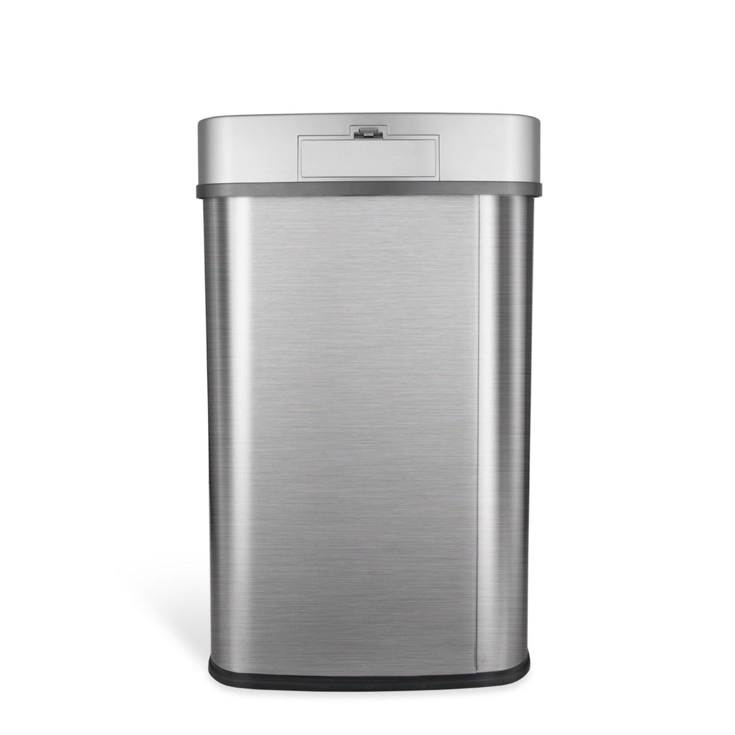 Nine Stars 13.2 Gallon Stainless Steel Motion Sensor Trash Can
