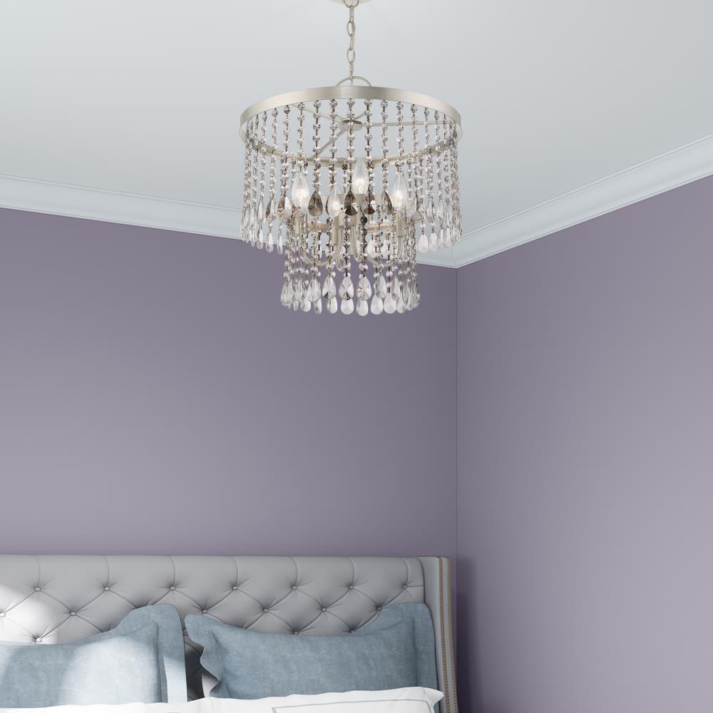 Livex Lighting Elizabeth 4 - Light Chandelier in  Brushed Nickel