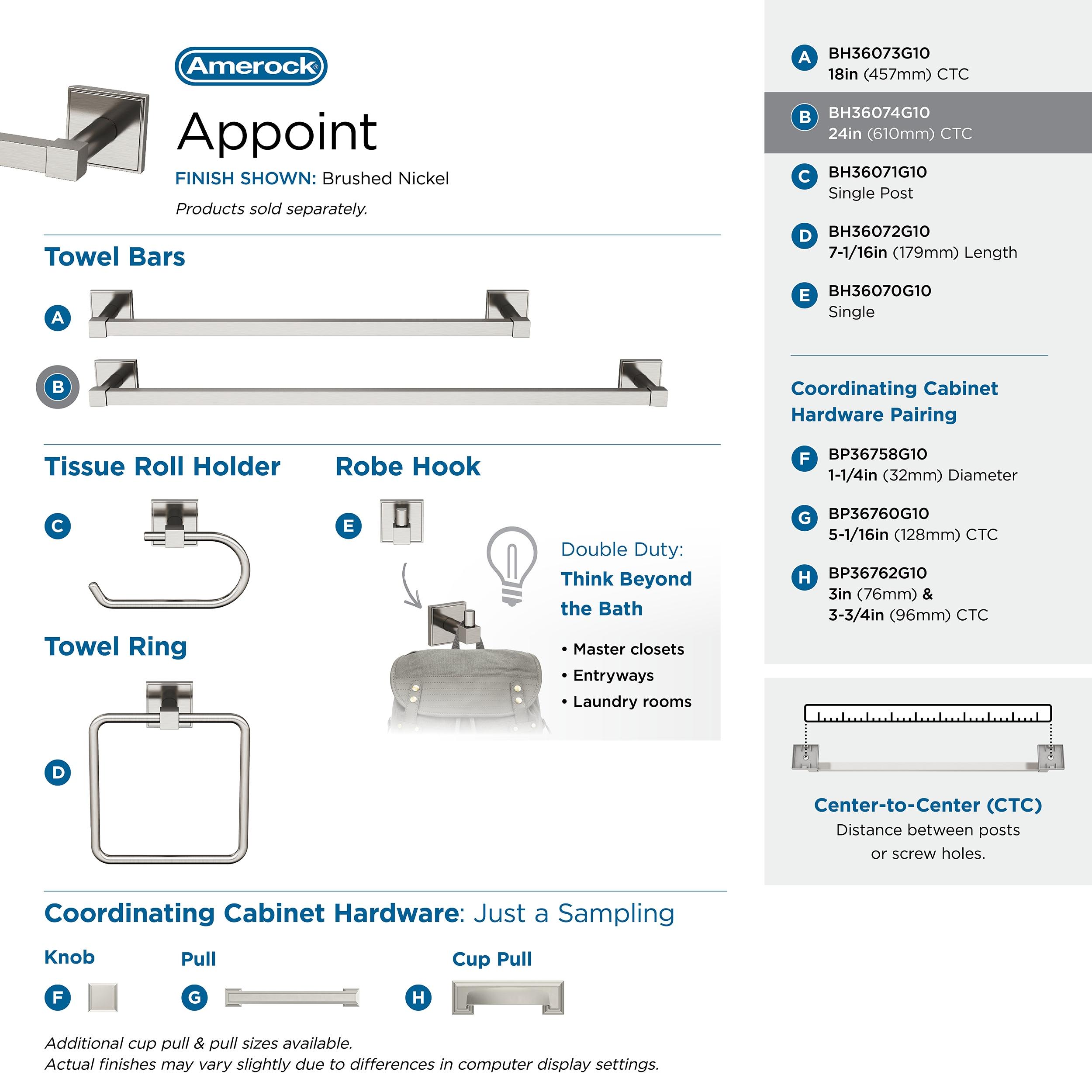 Appoint 25.87" Wall Mounted Towel Bar