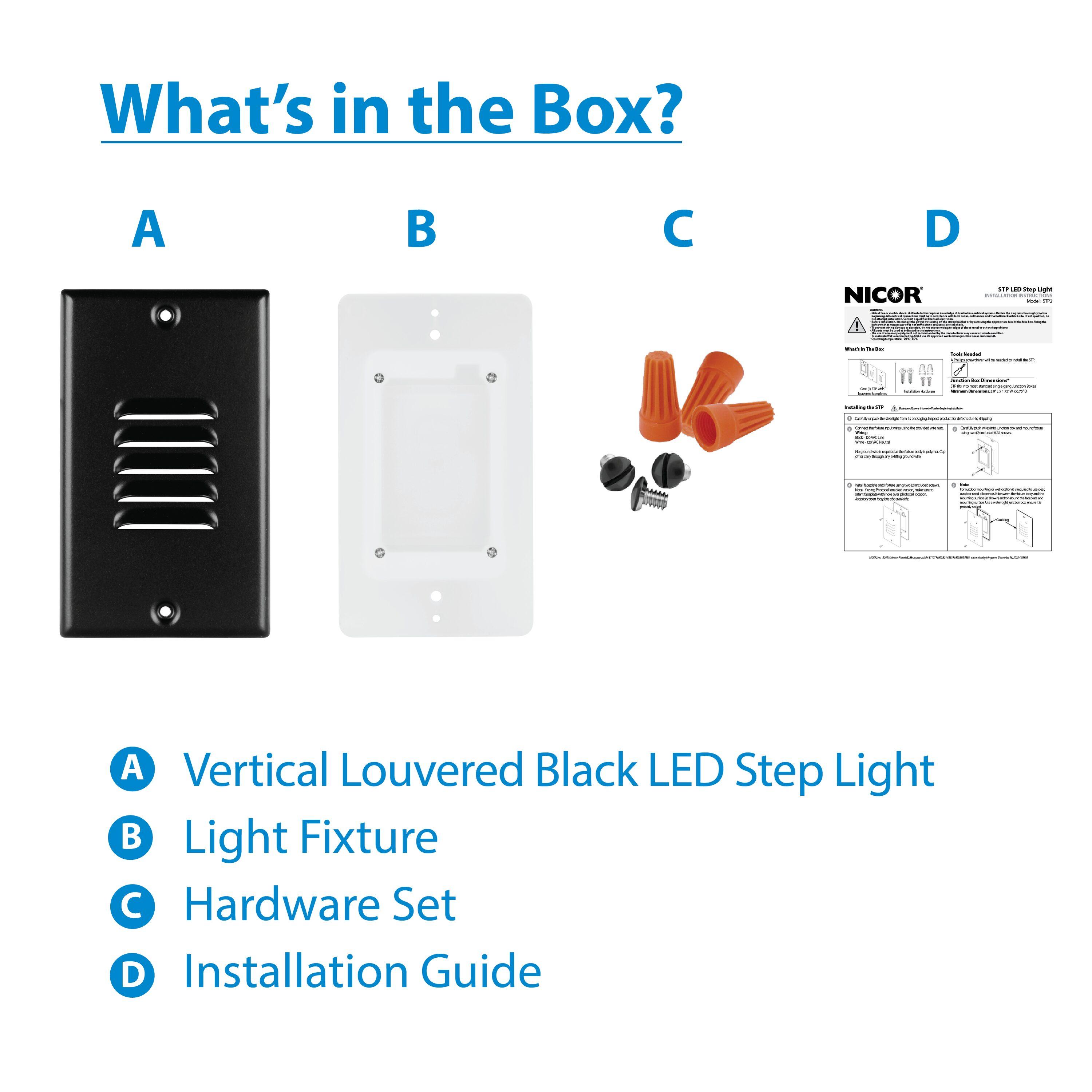 NICOR Lighting Integrated LED Step Light