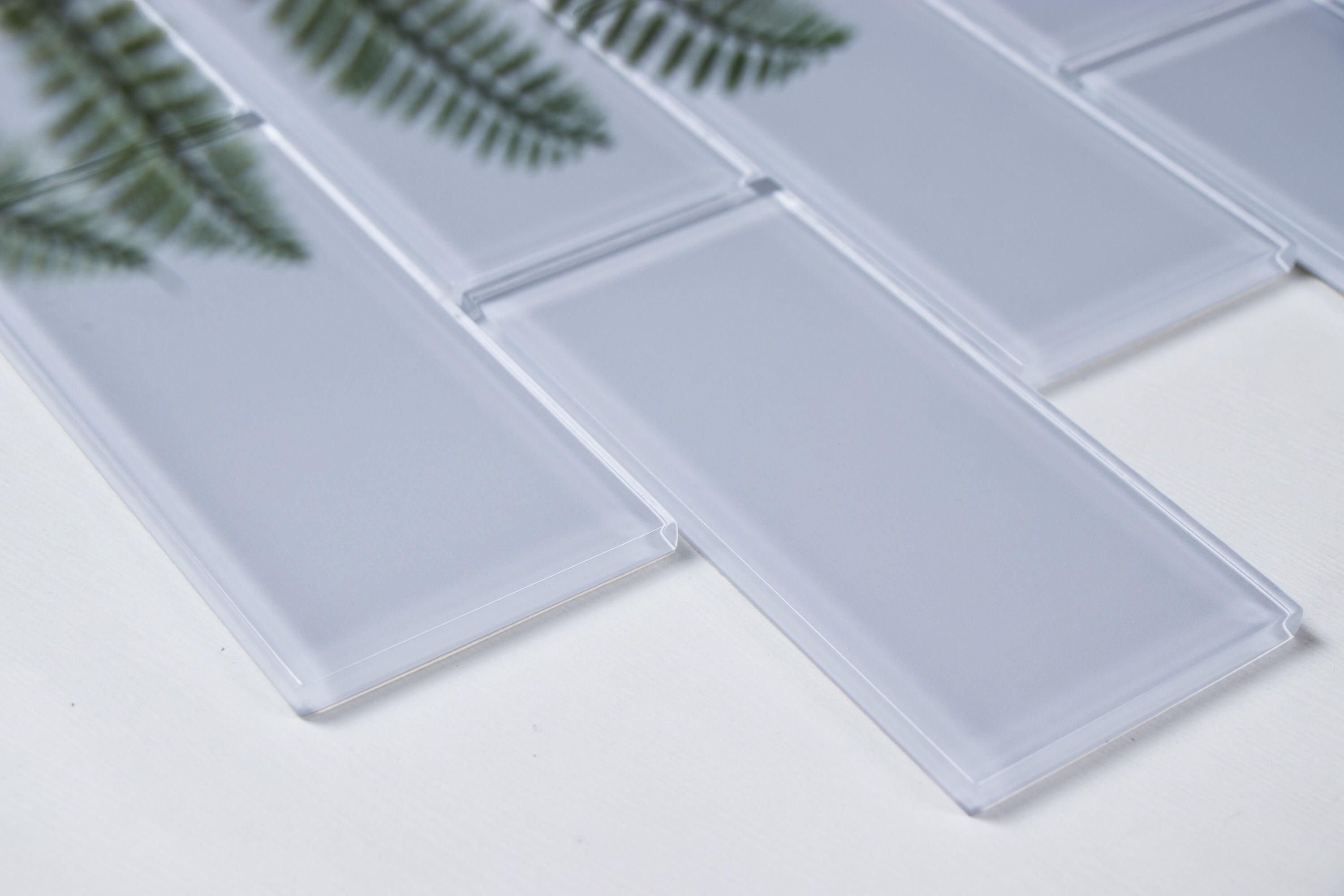 Premium 3" x 6" Straight Edge Glass Mosaic Subway Tile