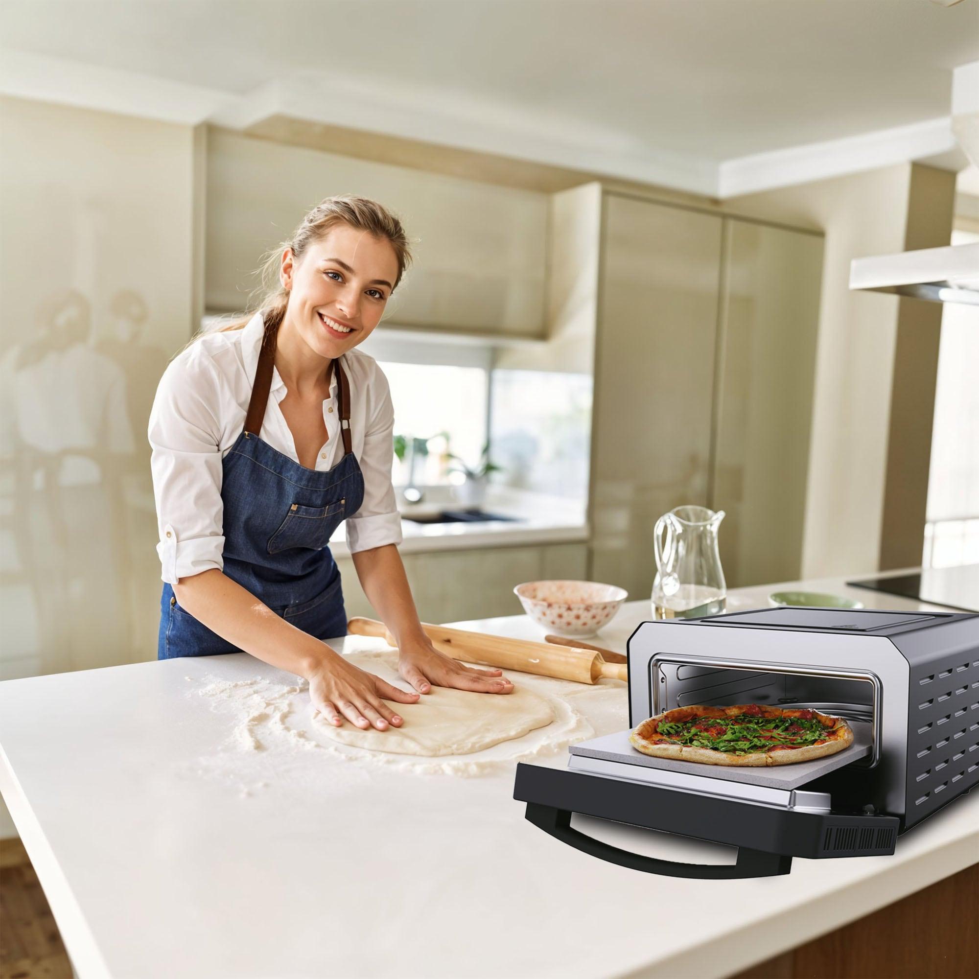 Equator Advanced Appliances Equator ELECTRIC PIZZA OVEN Multi Program w/ Baking Stone Countertop 0.5cf 110V | Wayfair