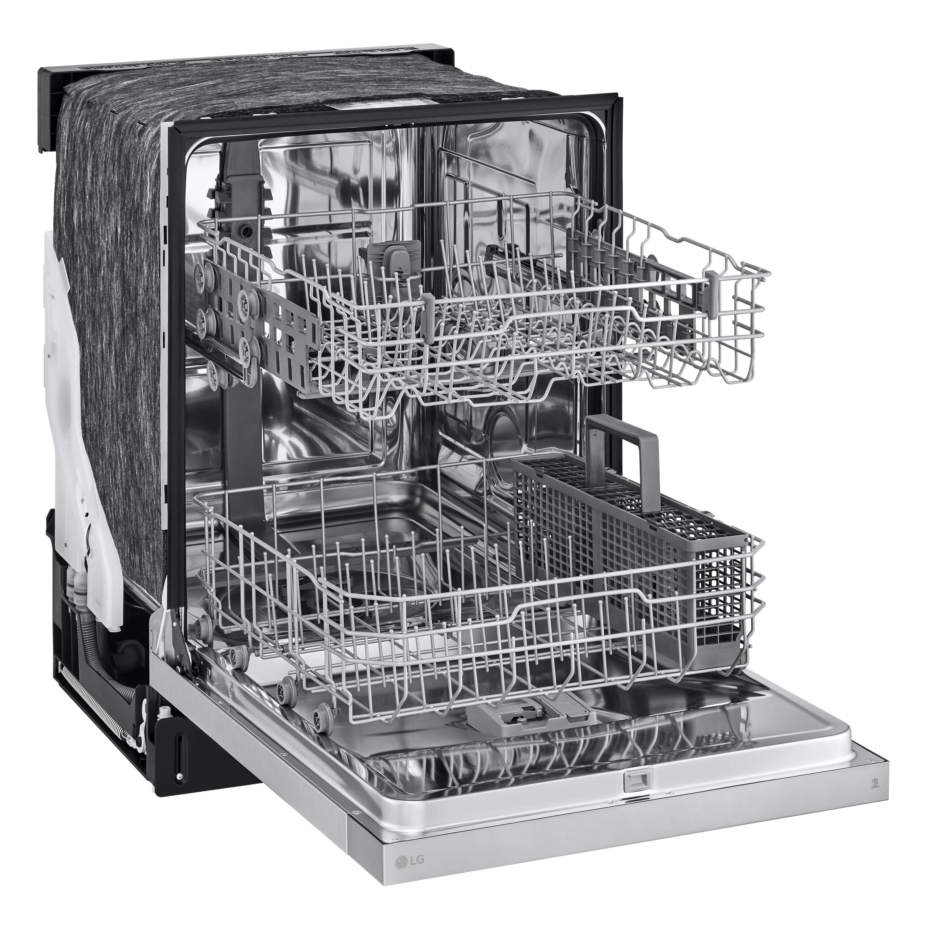 Front Control Dishwasher With Lodecibel Operation And Dynamic Dry