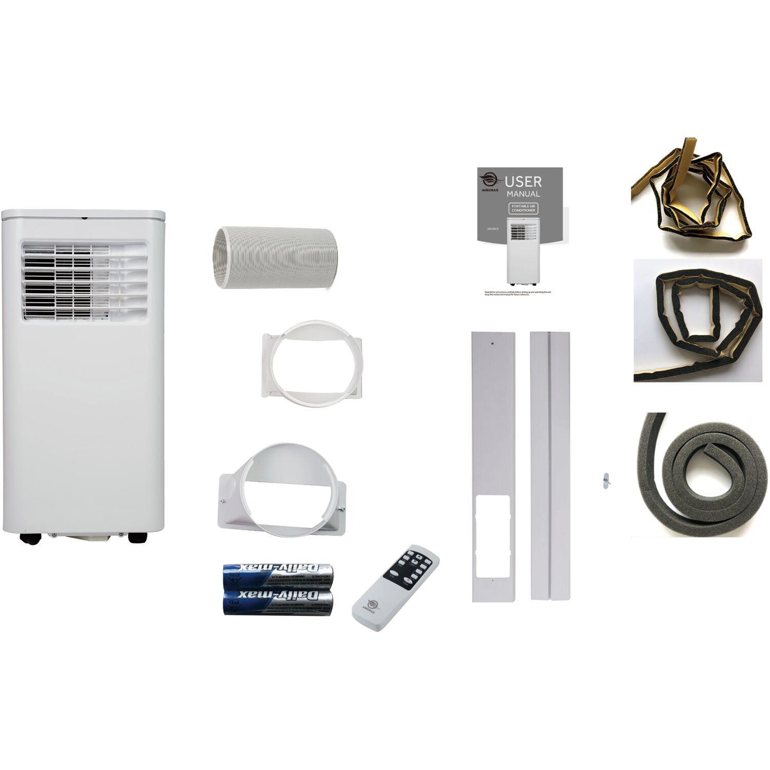 Airemax 6,000 BTU Portable Air Conditioner with Dehumidifier for up to 300 Sq. Ft. in White