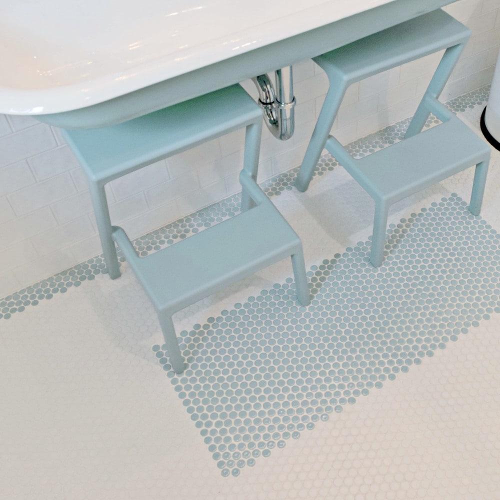 Merola Tile Hudson Penny Round 11-7/8 " x 12-5/8 " Porcelain Mosaic Floor and Wall Tile