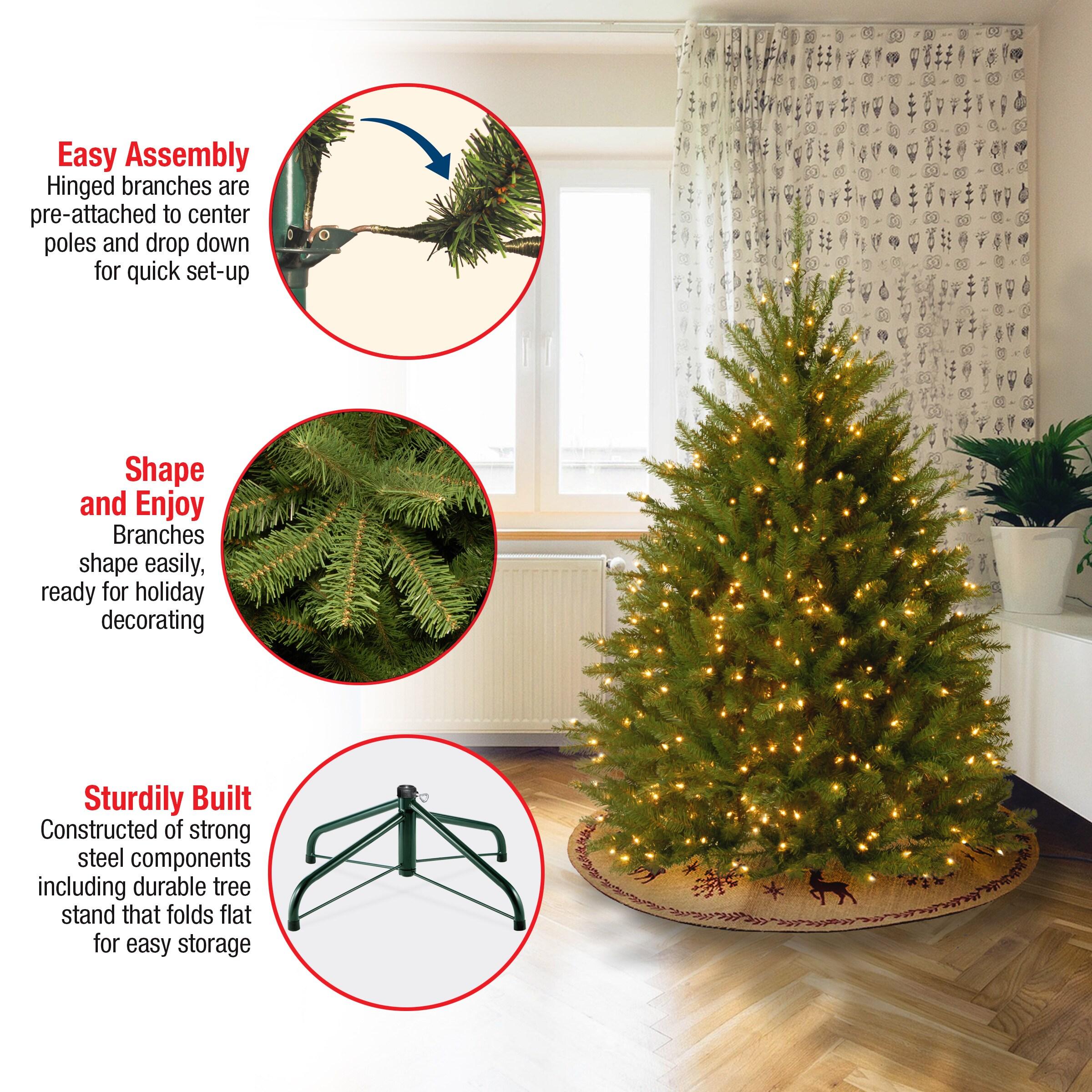 The Holiday Aisle® Dunhill Fir Tree with Clear Lights