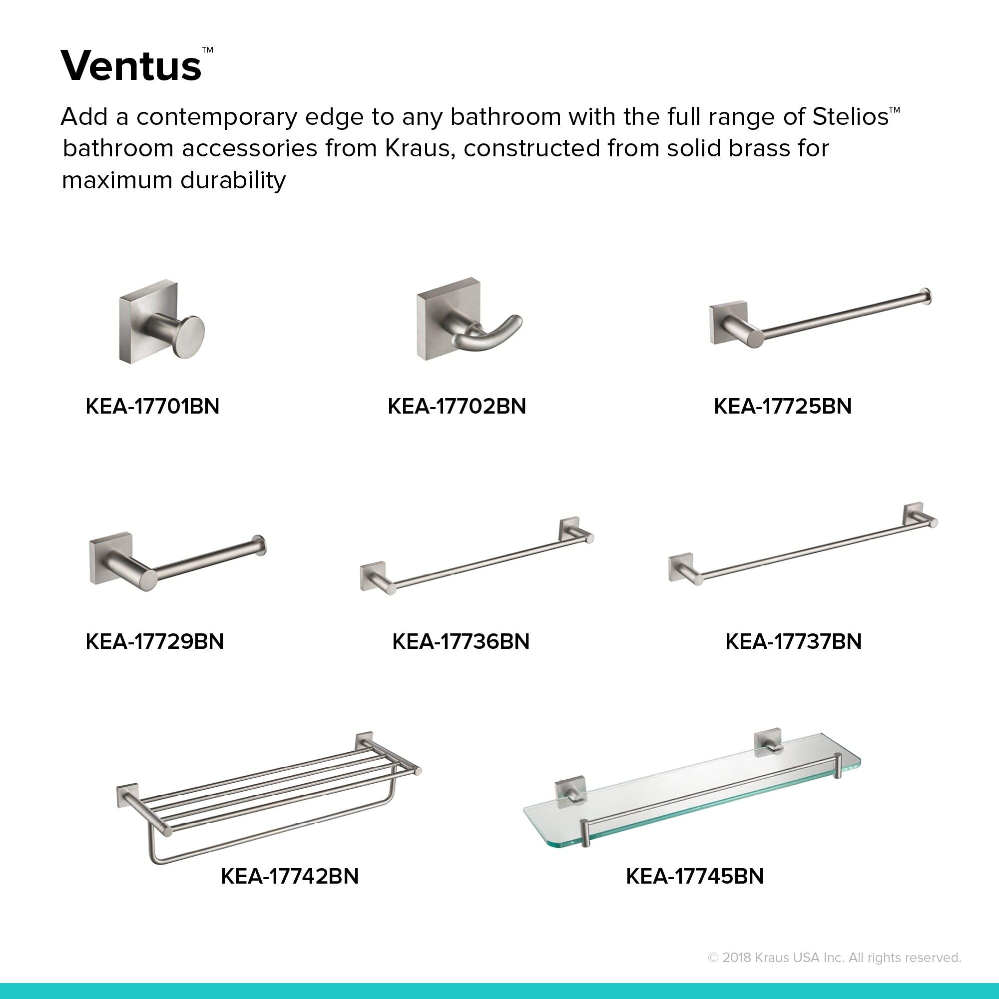 Ventus 25.38" Wall Mounted Towel Bar