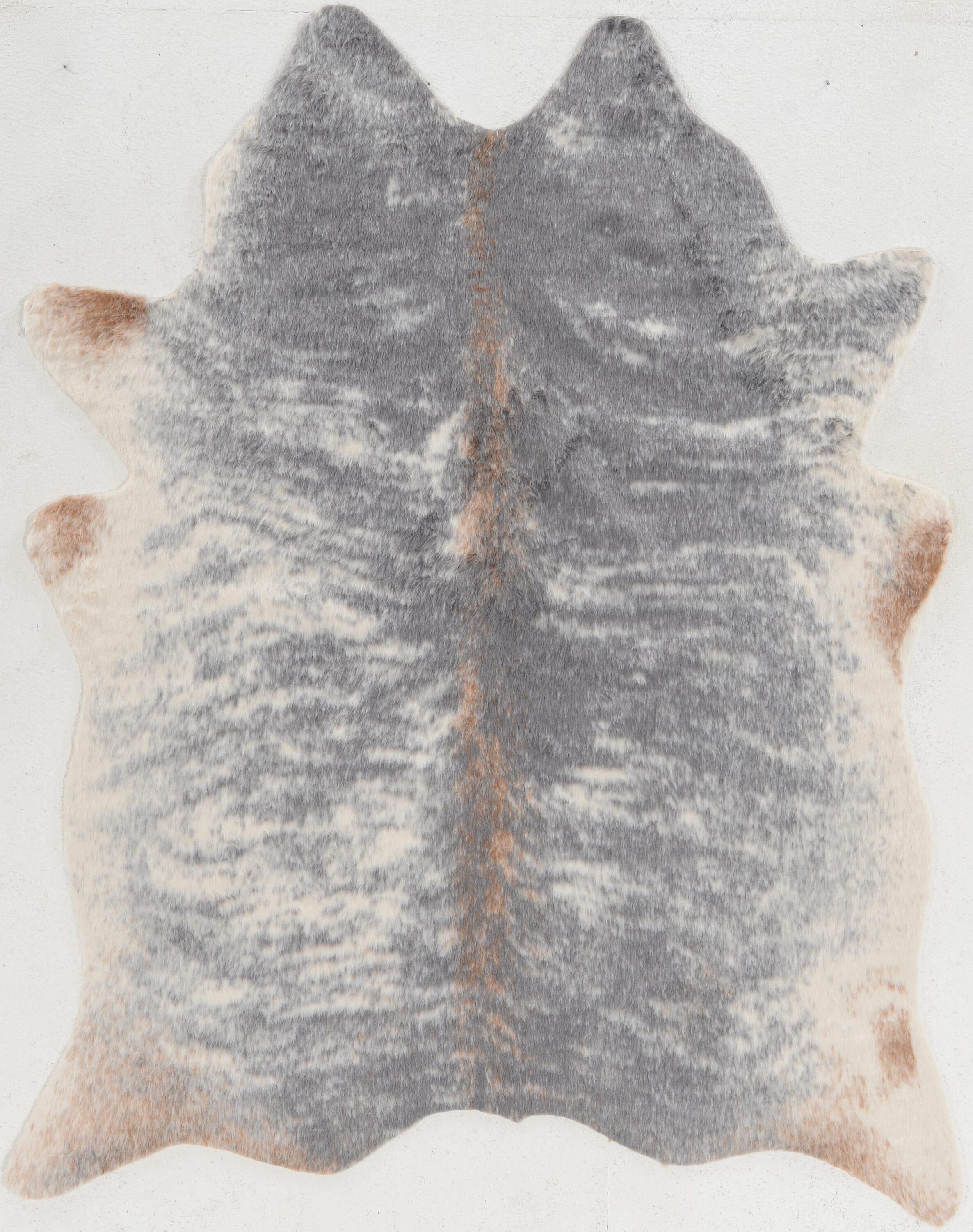 Shaped Faux Animal Hide Rug