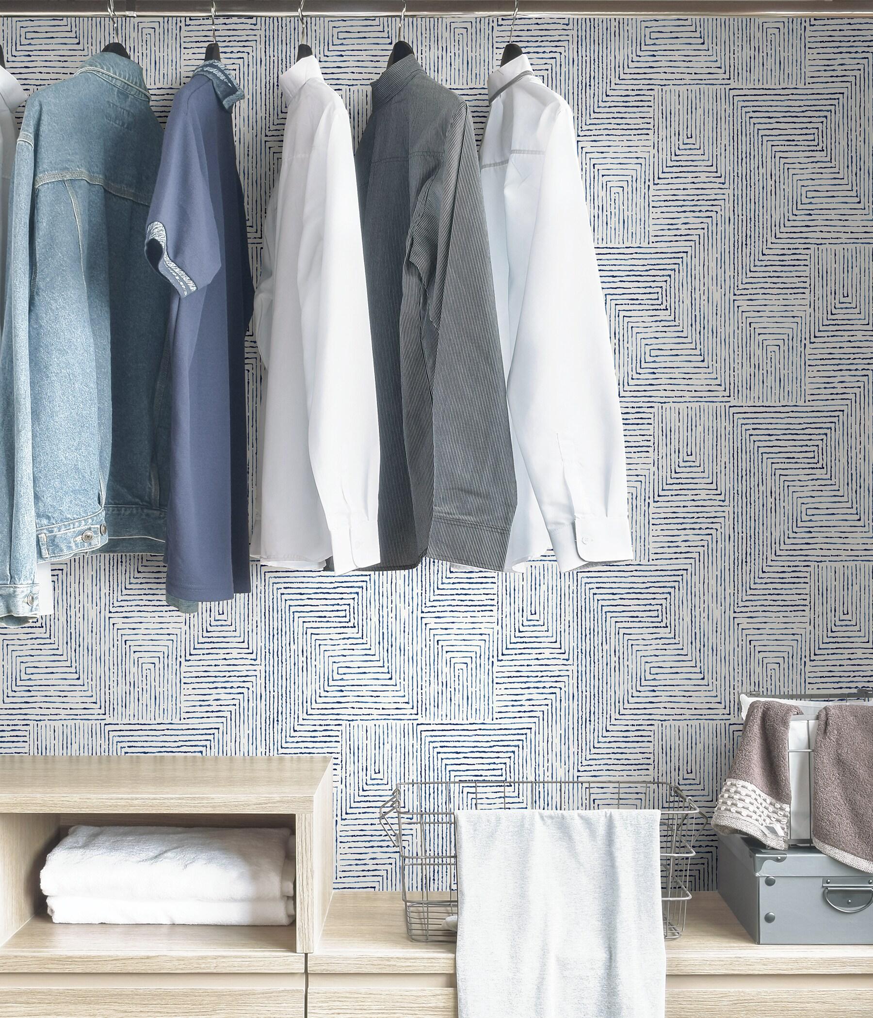 Ink Modern Peel & Stick Geometric Wallpaper