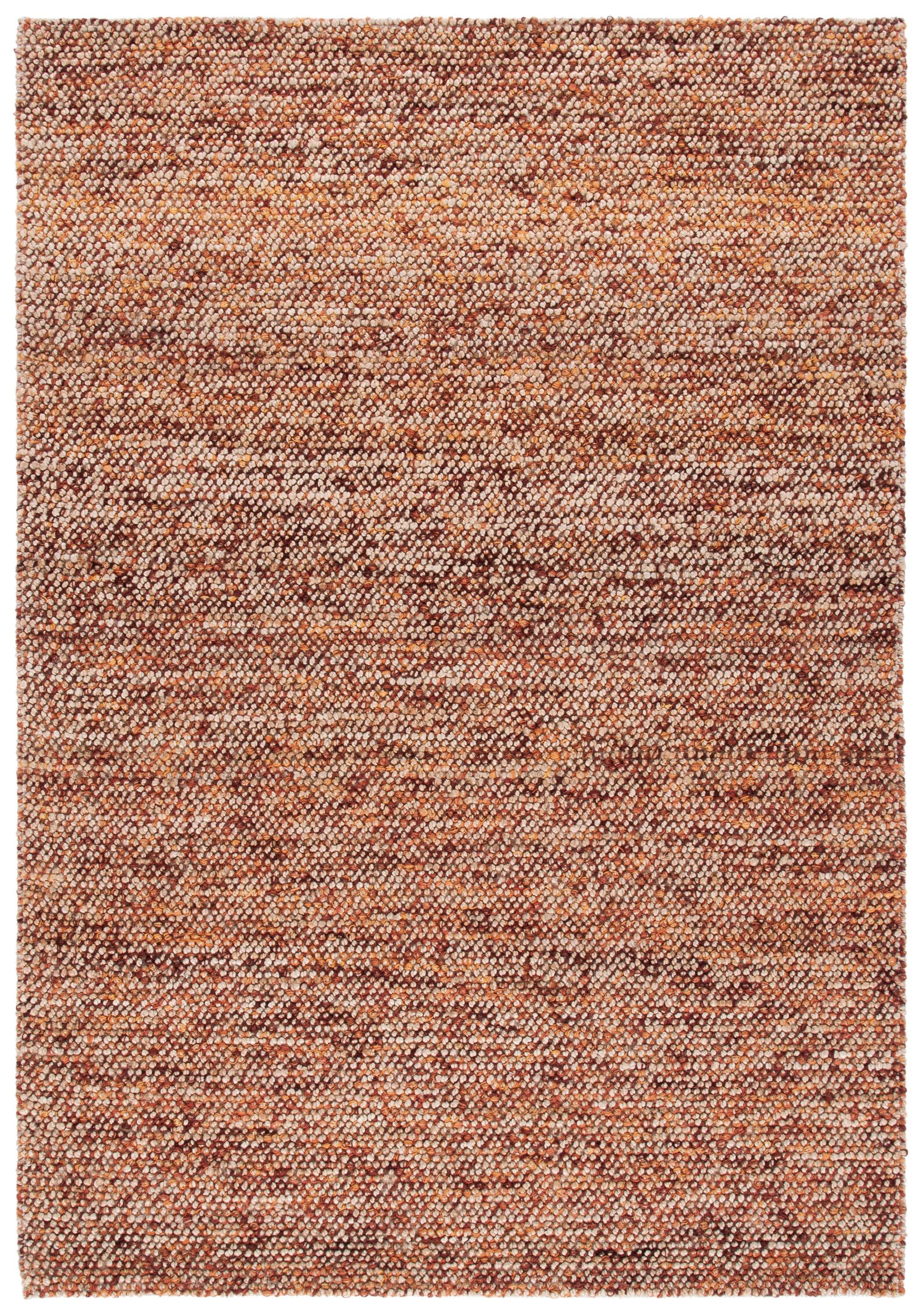 SAFAVIEH Bohemian Martha Solid Area Rug, Natural/Rust, 8' x 10'