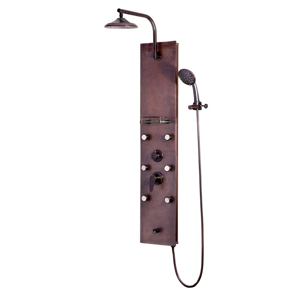 PULSE Sedona ShowerSpa Copper Shower Panel in Oil-Rubbed Bronze