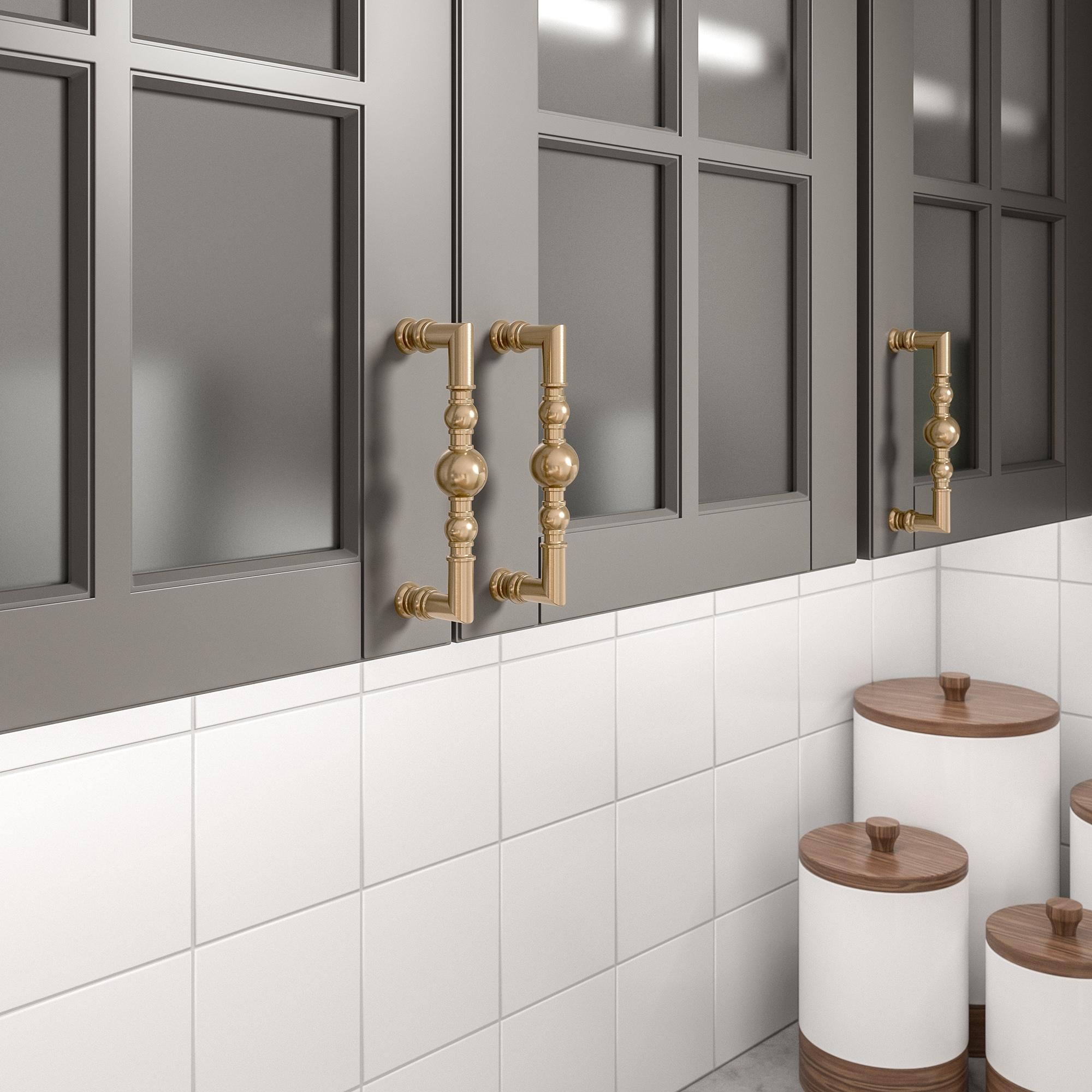 Richelieu Firenze 5-1/16-in , 128mm Center to Center Champagne Bronze Cylindrical Handle