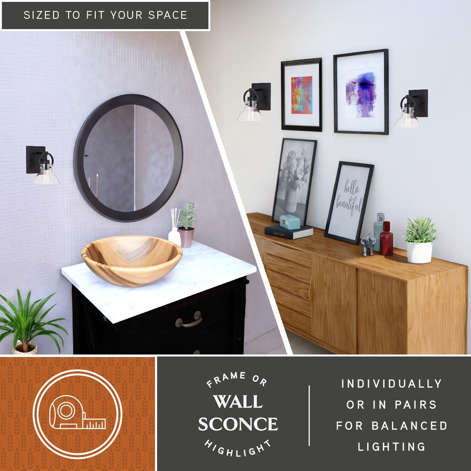 Vaxcel Ogden 1 - Light Vanity in  Matte Black