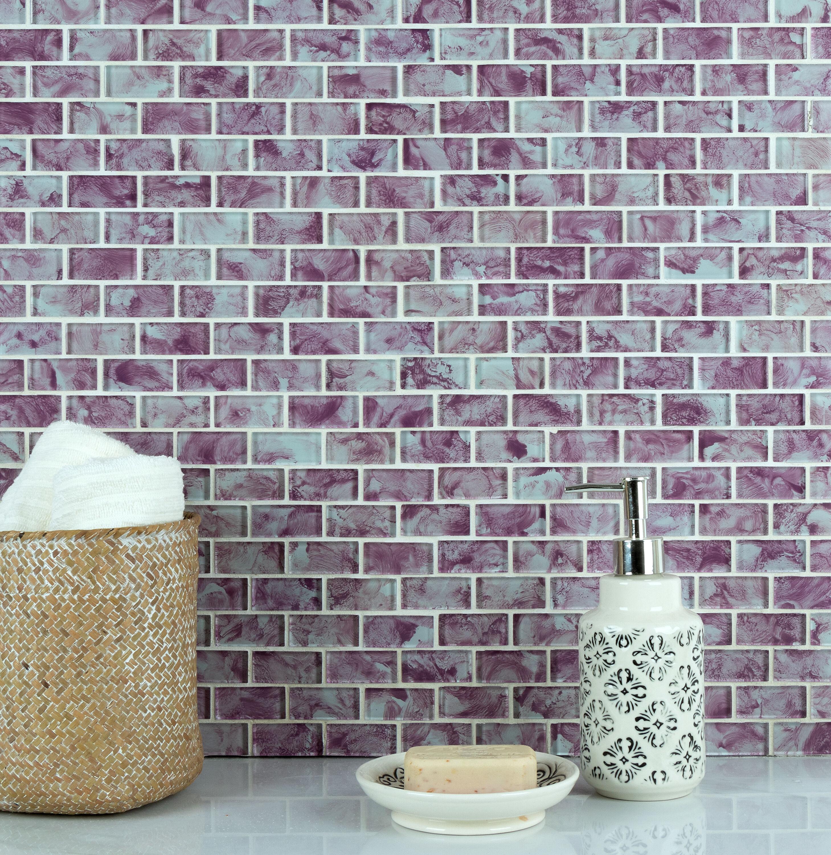 WS Tiles® Swimming Pool Series 1" x 2" Straight Edge Glass Mosaic Tile