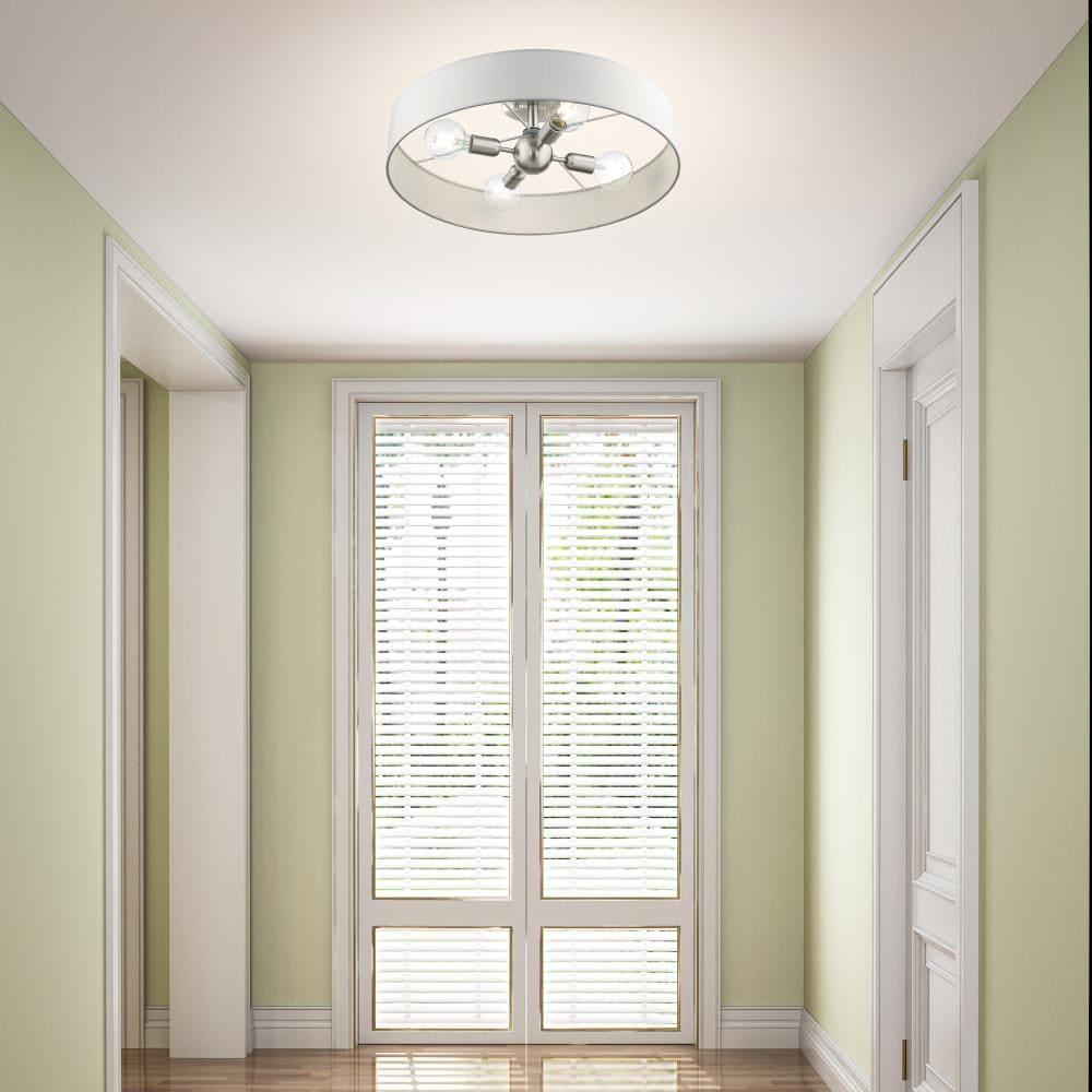 Livex Lighting Venlo 4 - Light Semi-Flush Mount in  Brushed Nickel