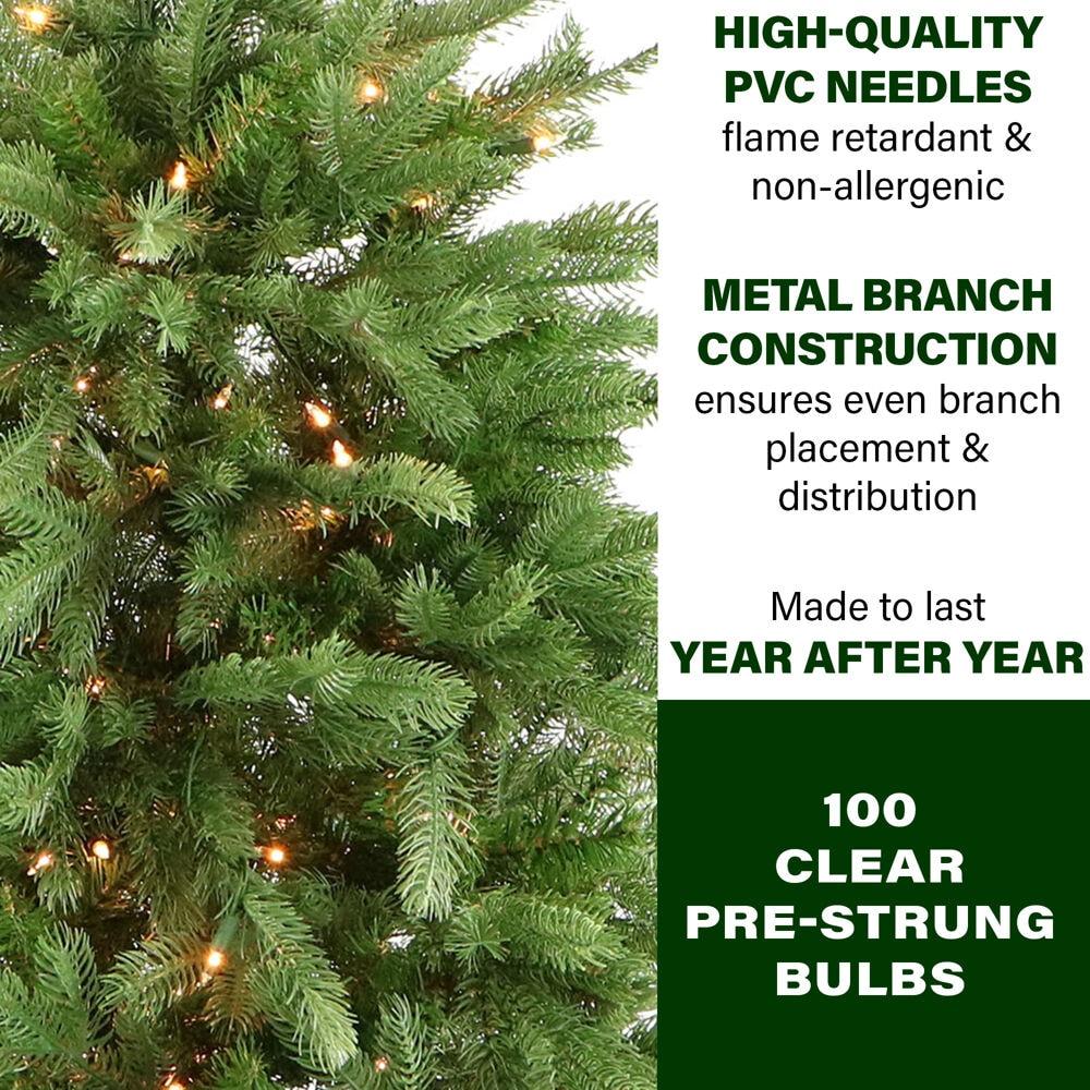 Indoor Covered Outdoor Collection 4' Lighted Pine Christmas Tree