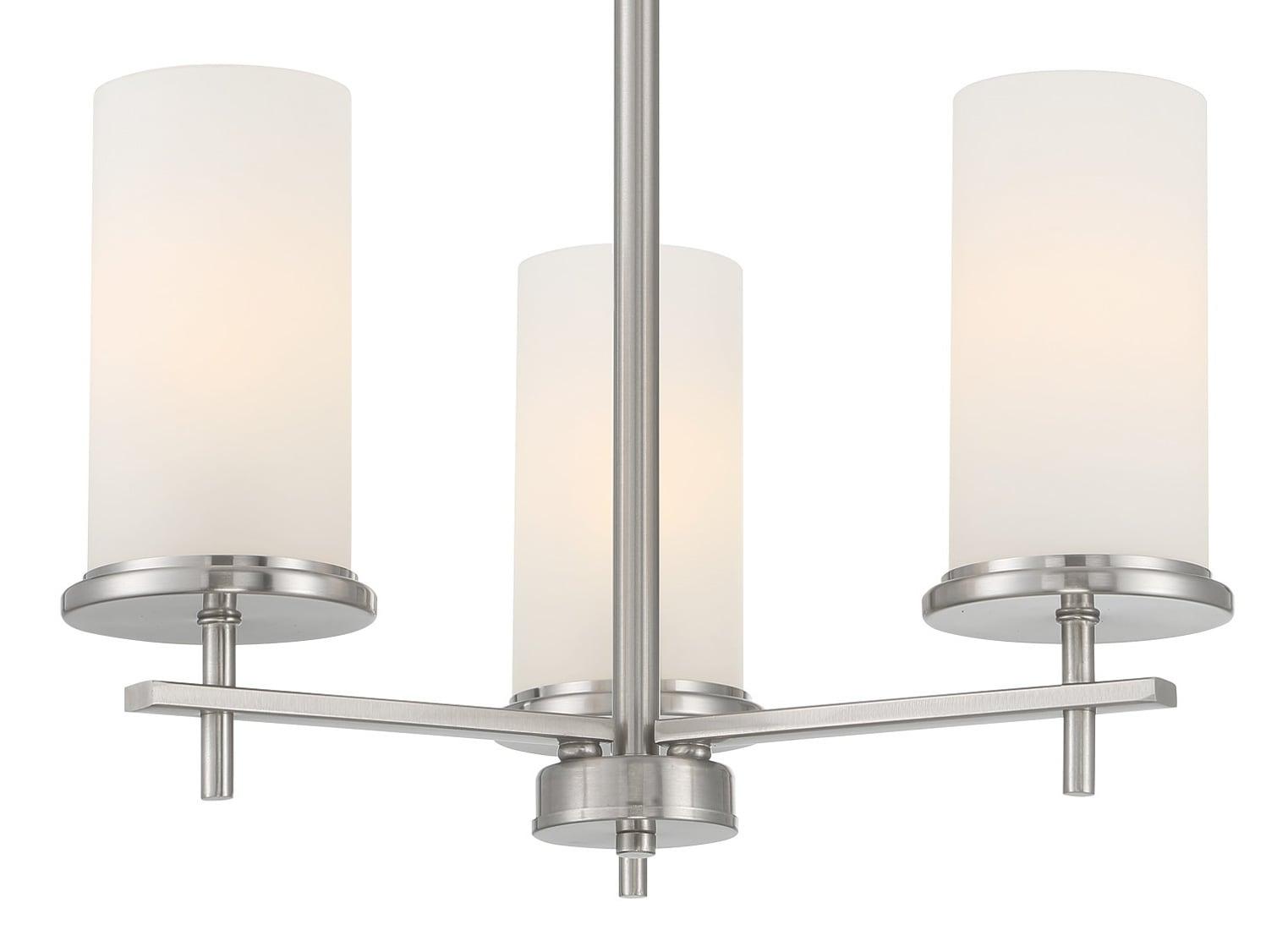 4096-84-Minka Lavery-Haisley - 3 Light Chandelier-Brushed Nickel Finish    -Traditional Installation