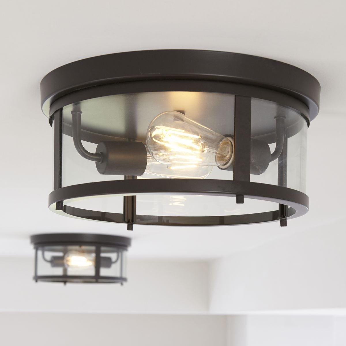 Progress Lighting - Two Light Flush Mount - Outdoor - Gunther - Outdoor Light -