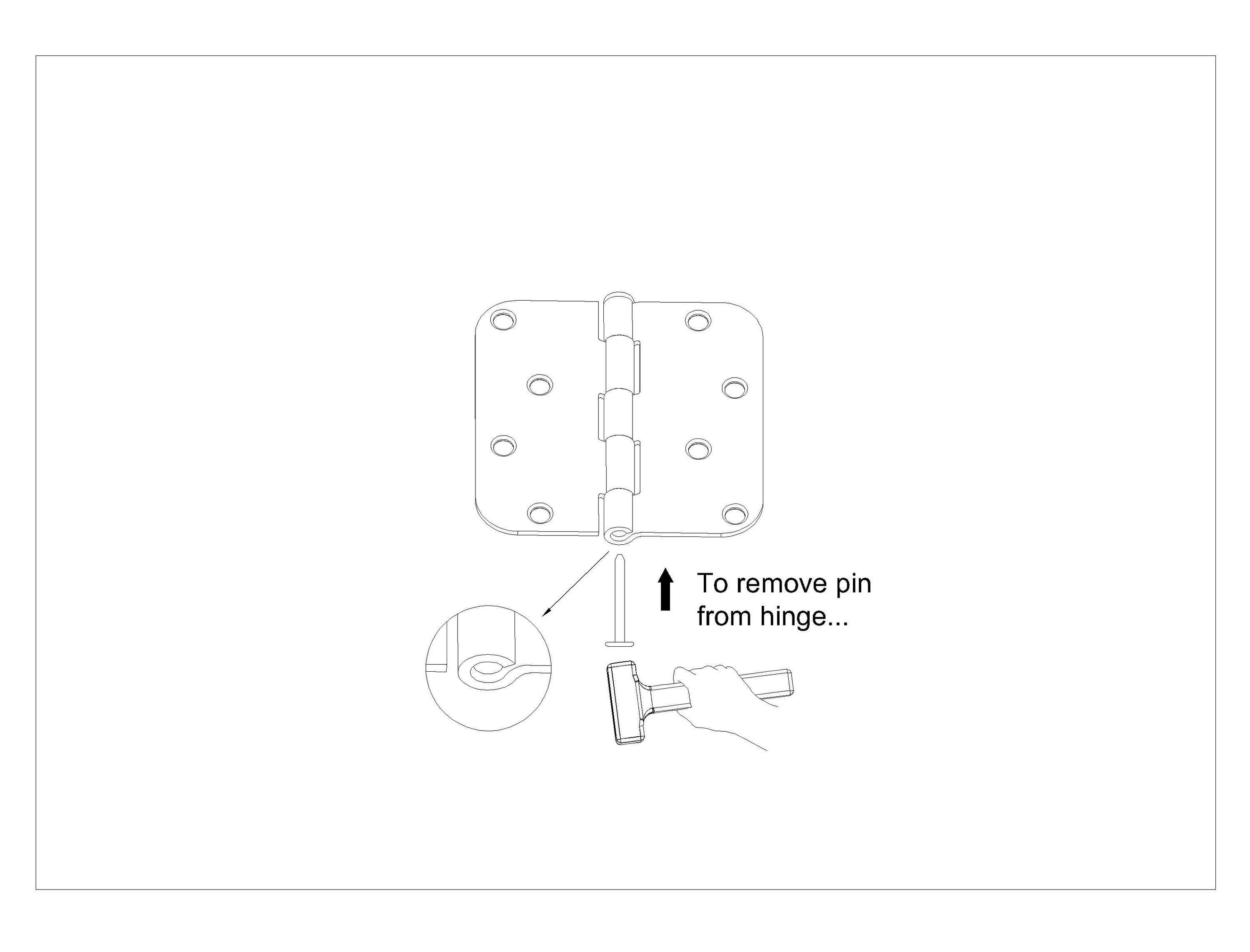 4'' H x 4'' W Butt Bearing Pair Door Hinge (Set of 3)