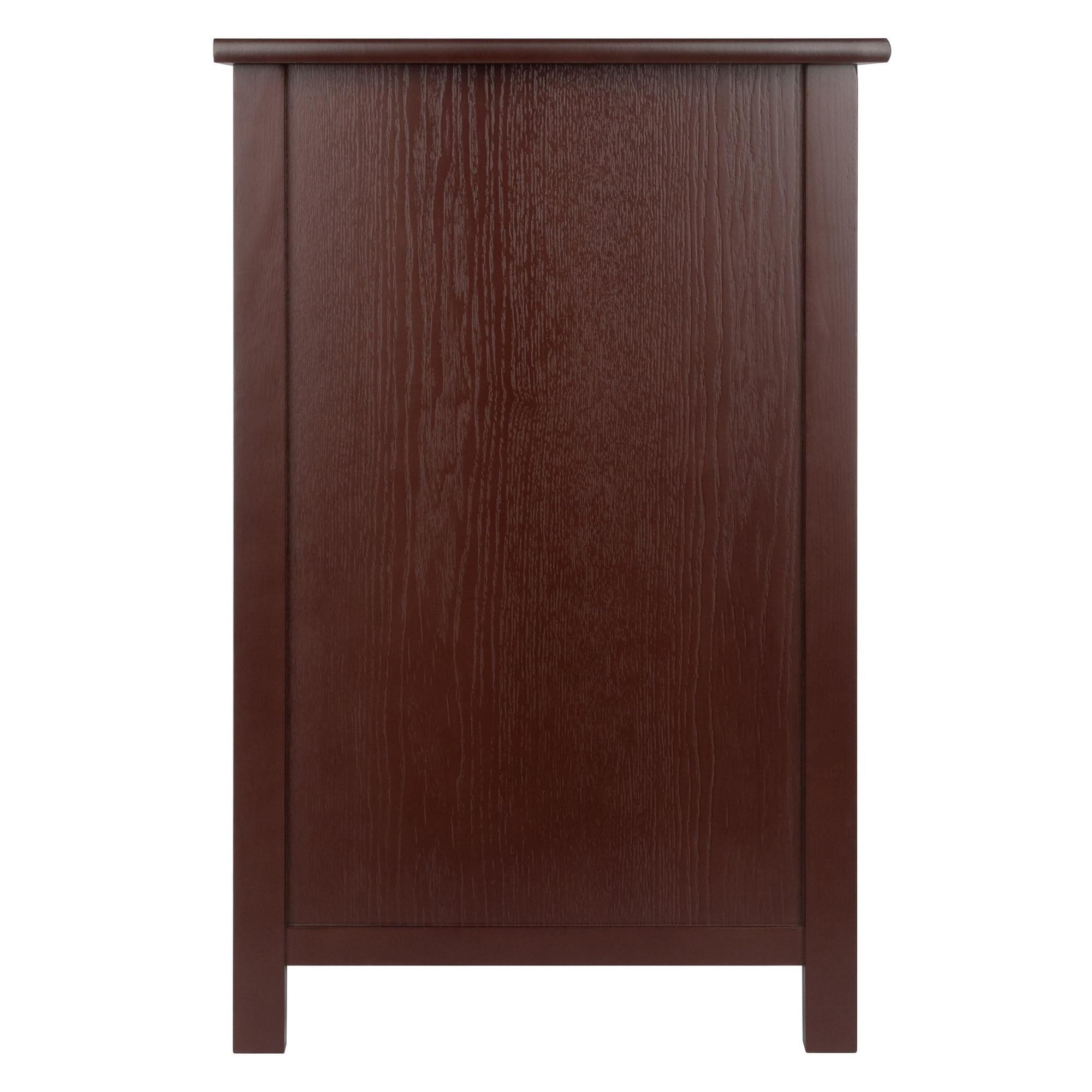 Delta Office Writing Desk Walnut - Winsome: Adult Assembly, Wood Composite Frame, No Storage