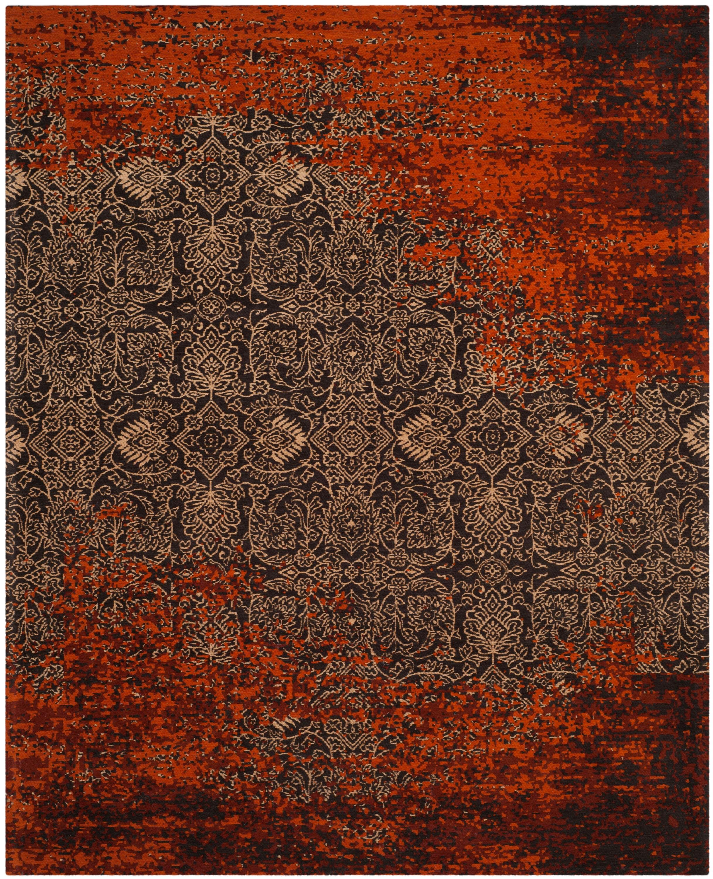 Classic Vintage CLV224 Loomed Indoor Area Rug - Rust/Brown - 9'x12' - Safavieh