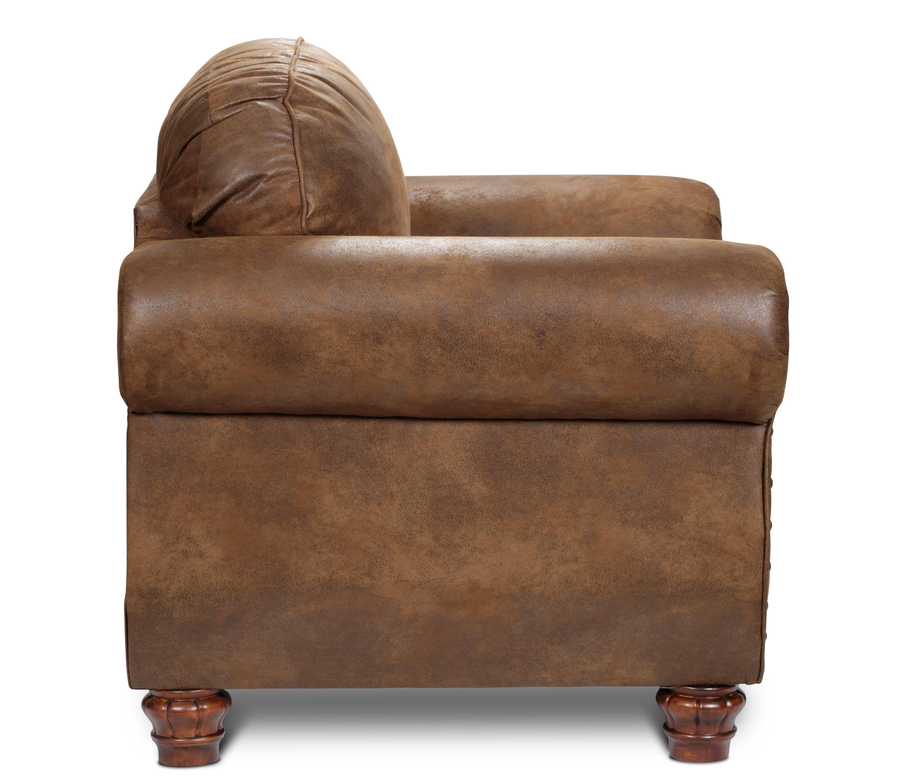 American Furniture Classics Traditional Microfiber Sedona Sofa in Brown