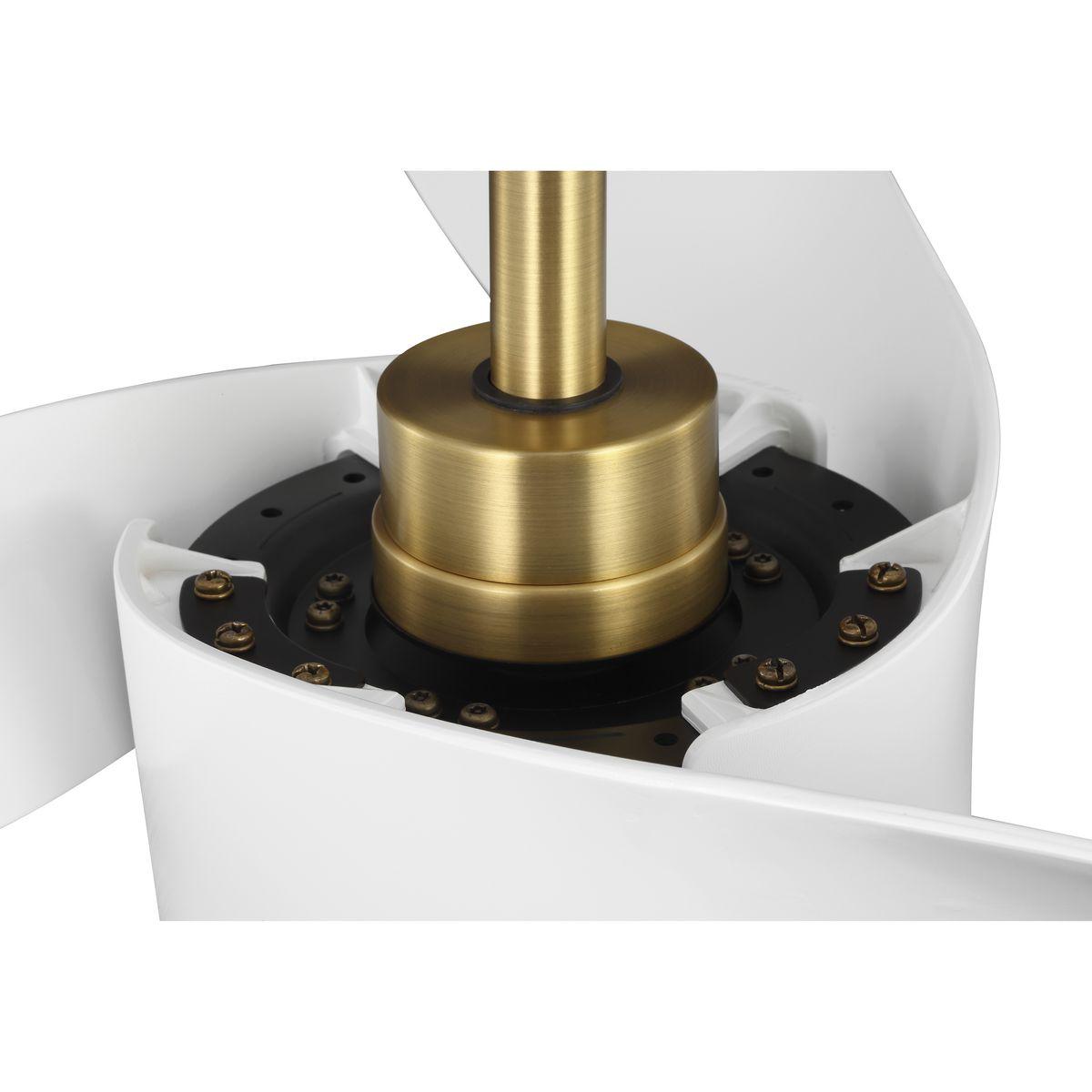 P250112-163-30-Progress Lighting-Insigna - 3 Blade Ceiling Fan with Light Kit In Contemporary Style-14.75 Inches Tall and 62 Inches Wide-Vintage Brass