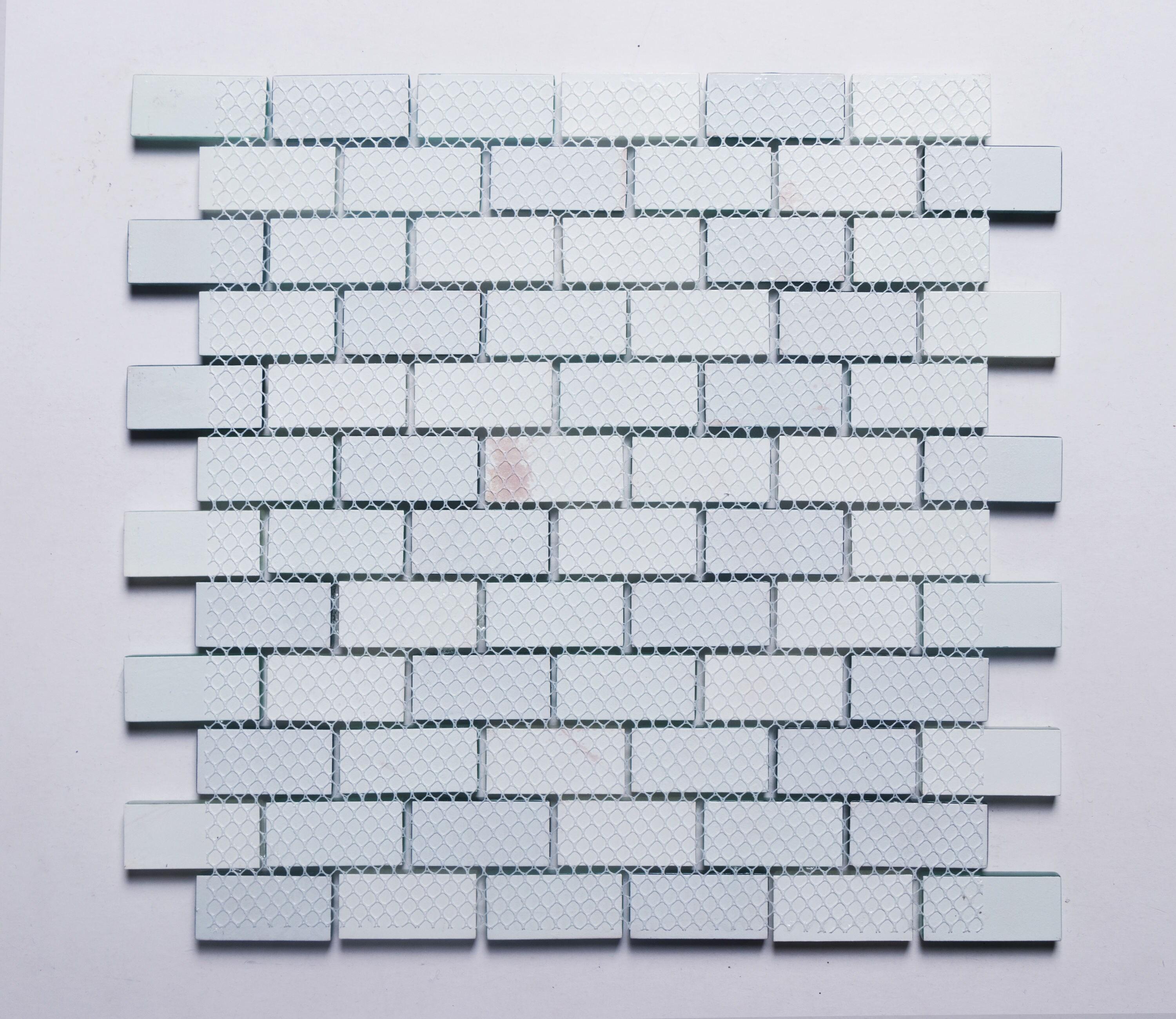 WS Tiles® Swimming Pool Series 1" x 2" Straight Edge Glass Mosaic Tile