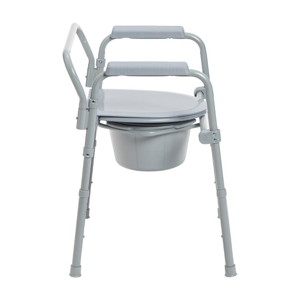 Drive Medical Steel Folding Bedside Commode