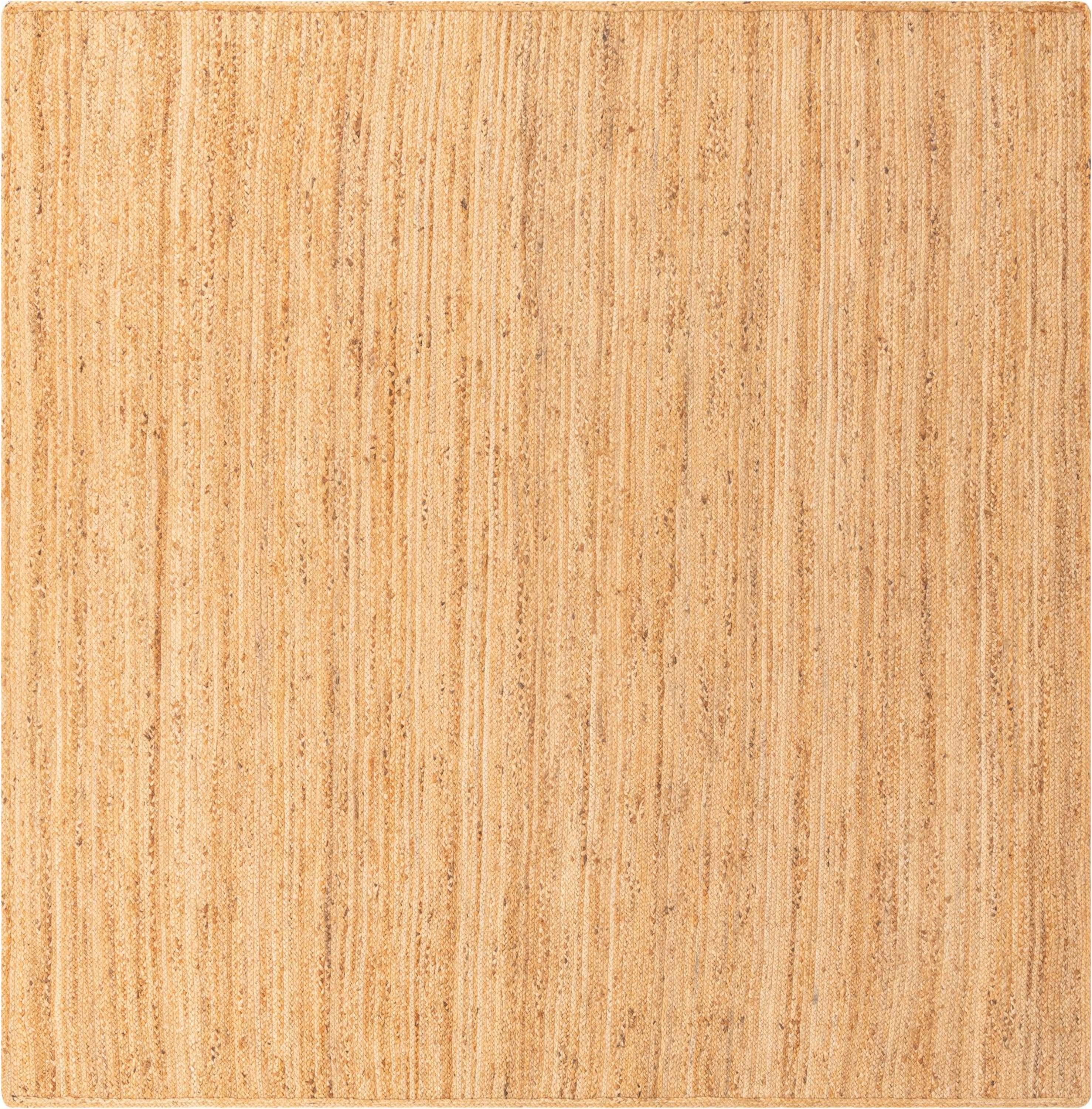 Unique Loom 10'x10' Braided Jute Dhaka Natural Indoor Area Rug