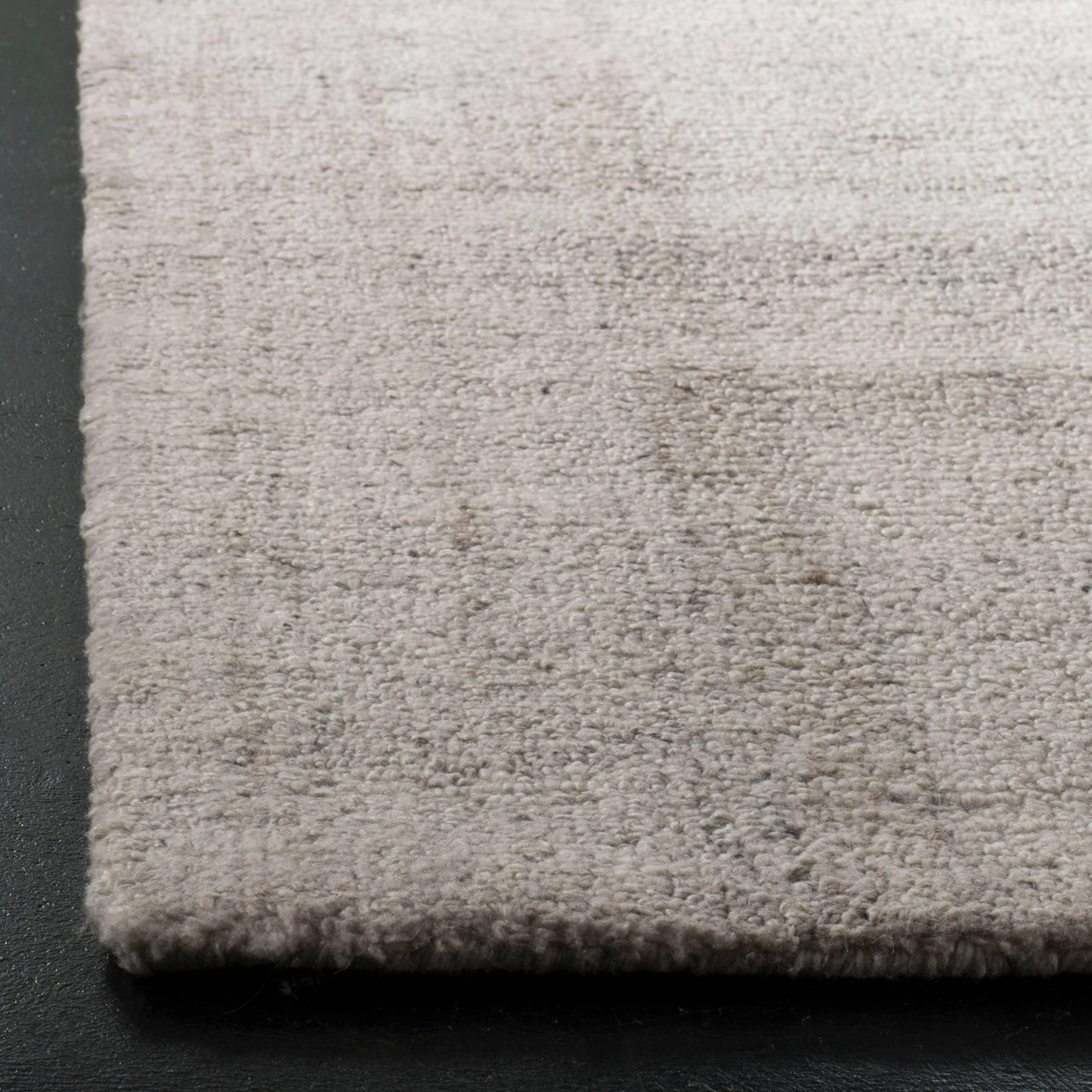 Abstract ABT141 Handmade Indoor Runner - Light Grey - 2'-3"x20' - Safavieh