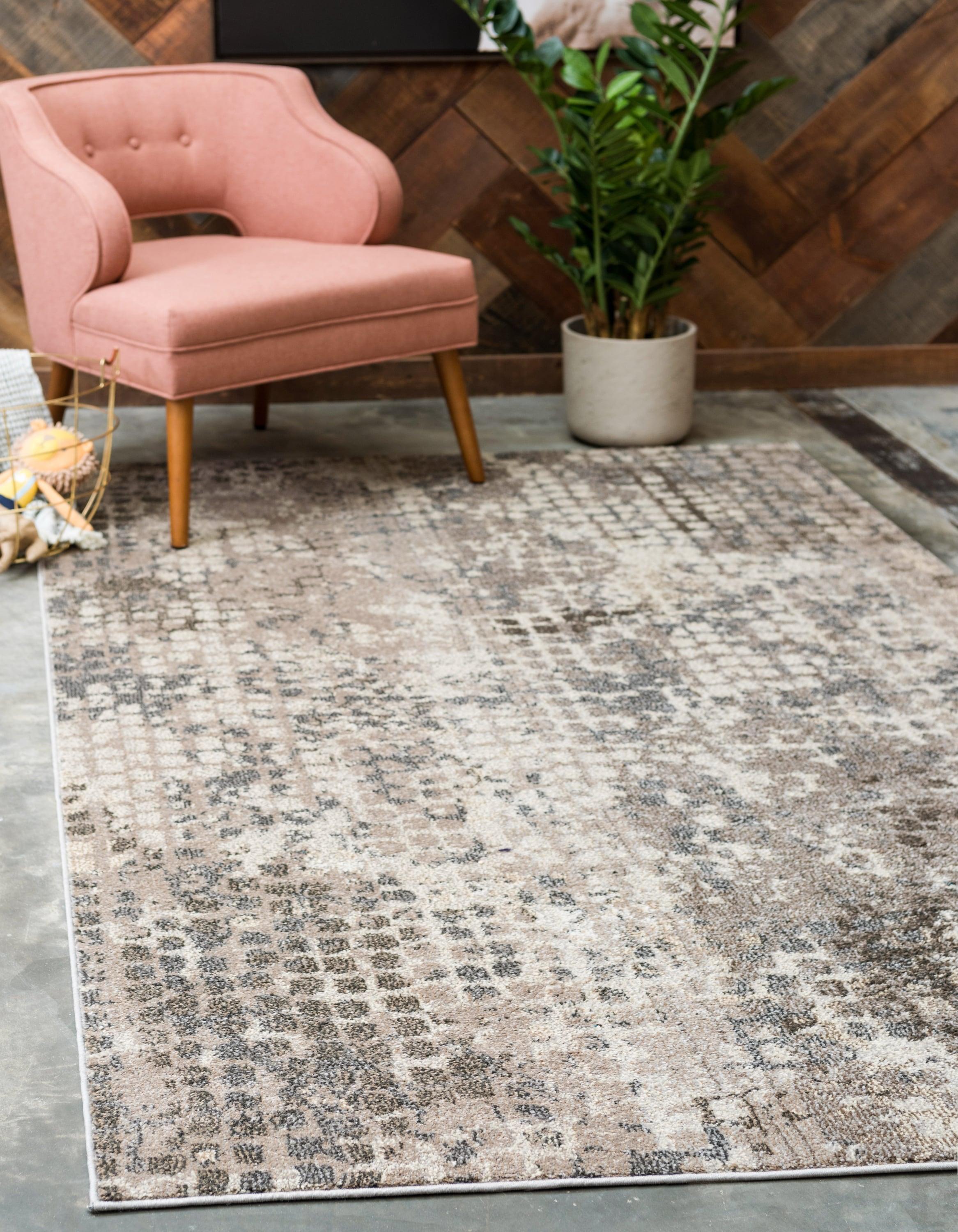 Unique Loom 5' 1 x 8' 0 Gray Chromatic Stormy Area Rug