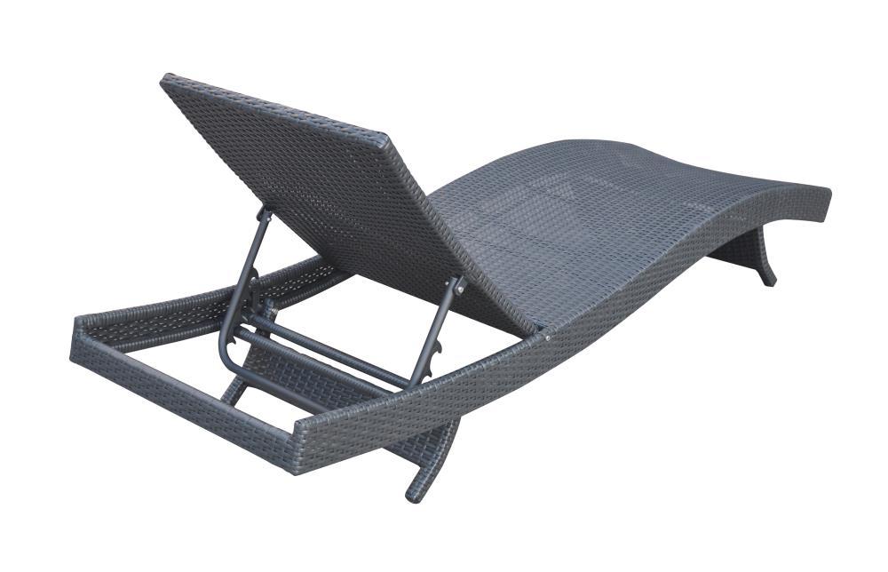 Highland Dunes Thuy Premium All-Weather Wicker Outdoor Armless Lounge Chair