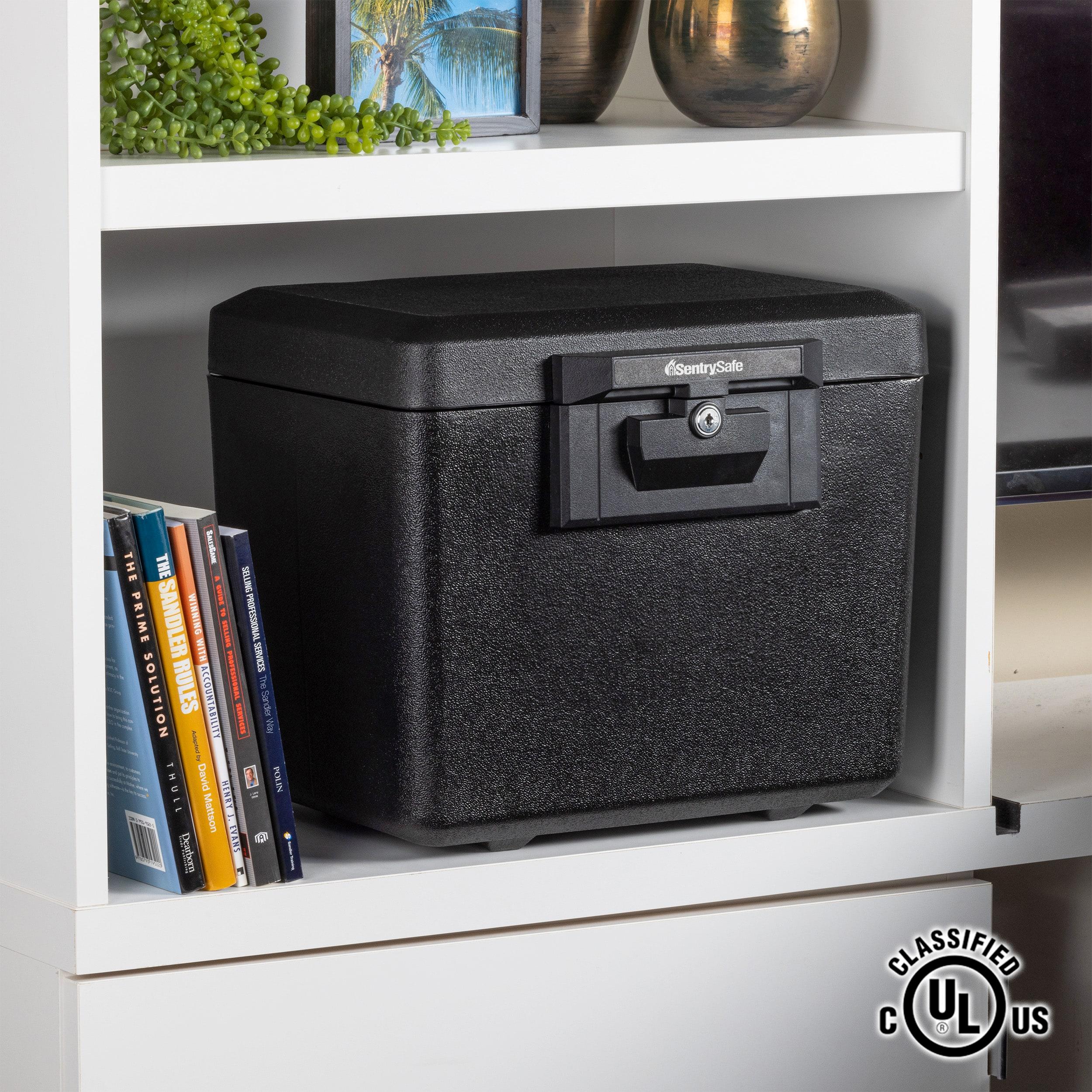 BEACHWATER POOL & SPA, LLC Fireproof Document Box With Key Lock, Safe Secures Files And Documents For Home Or Office