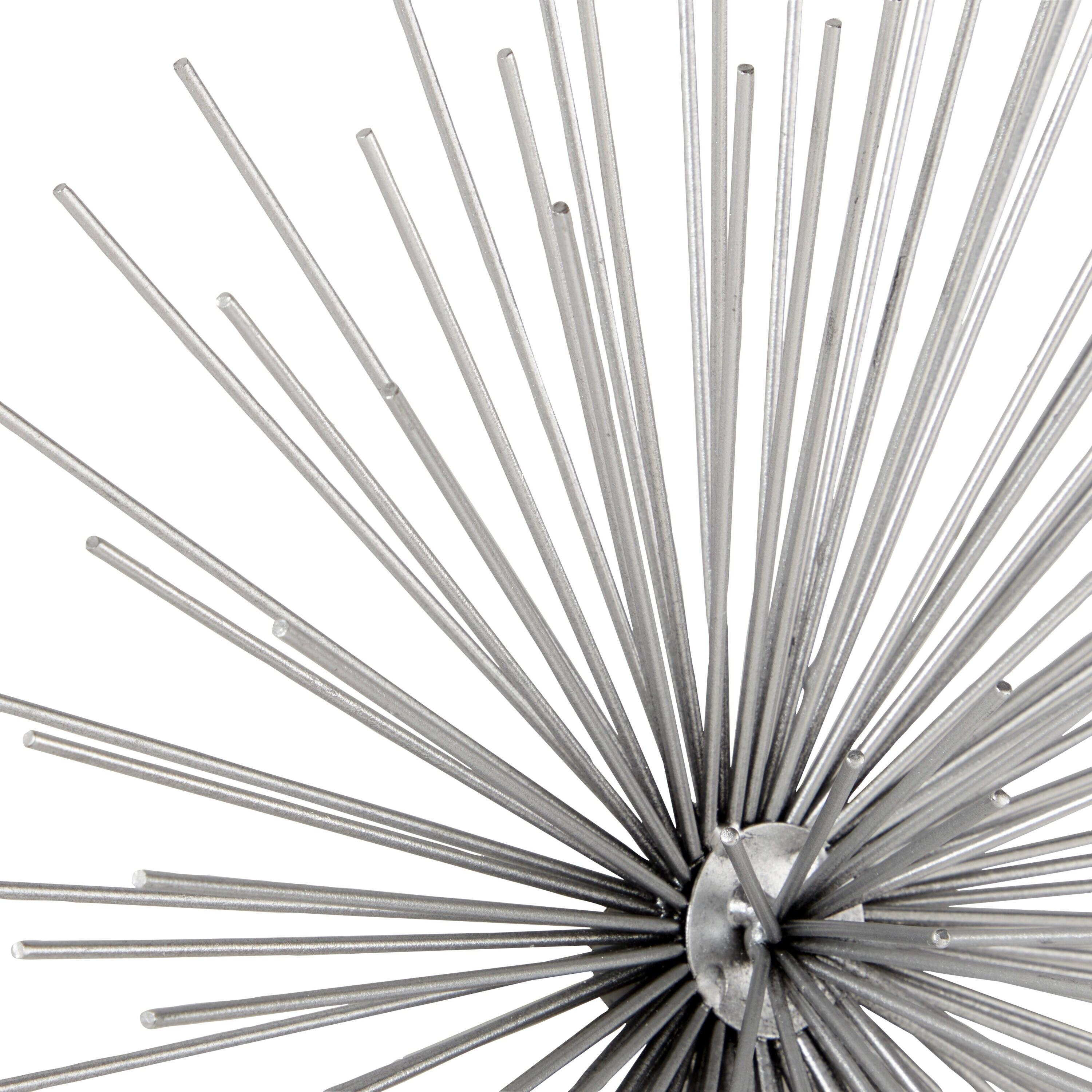 Metal 3D Short Spike Starburst Home Wall Decor