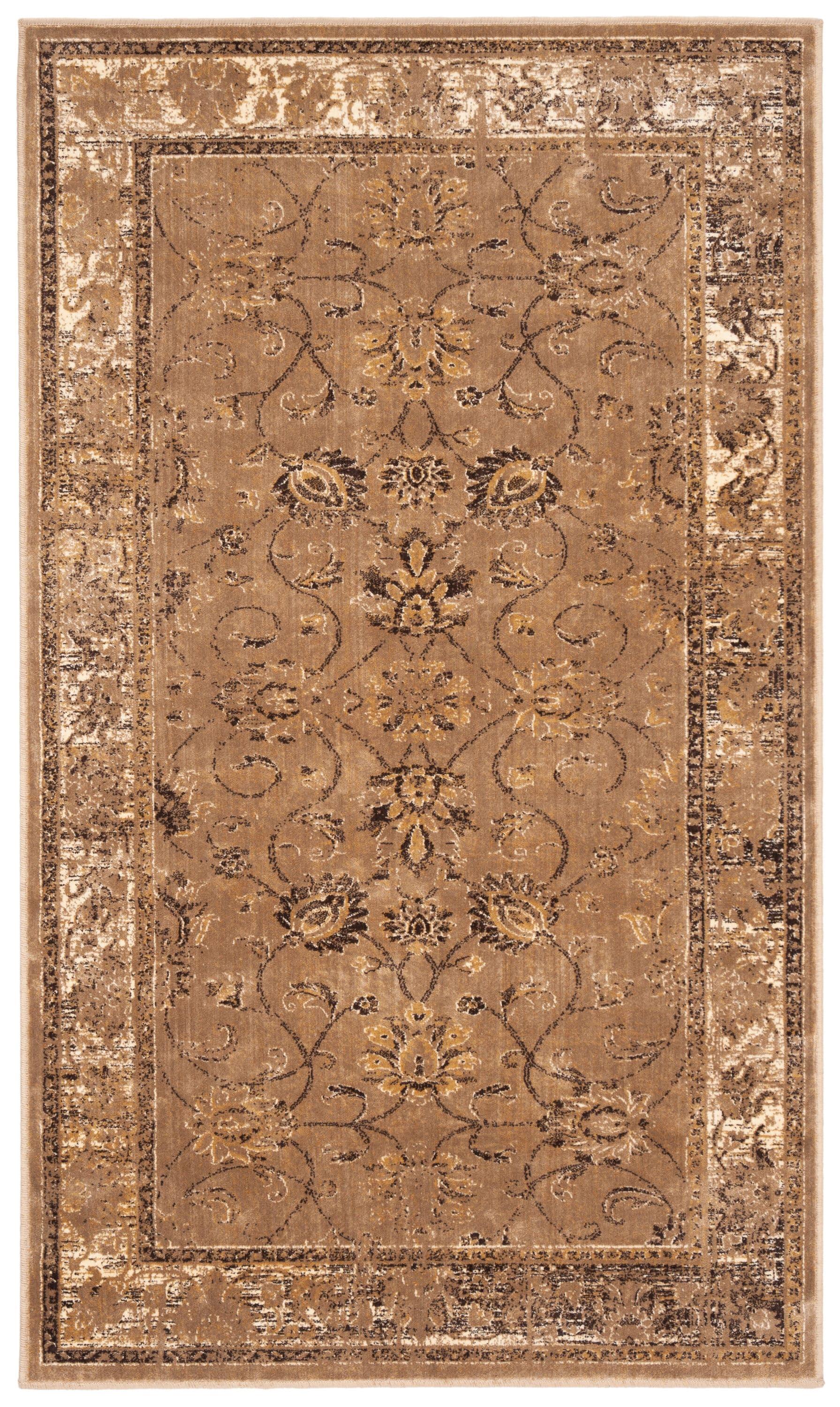 Vintage VTG117 Power Loomed Indoor Skid-Resistant Accent Rug - Taupe - 3'3"x5'7" - Safavieh