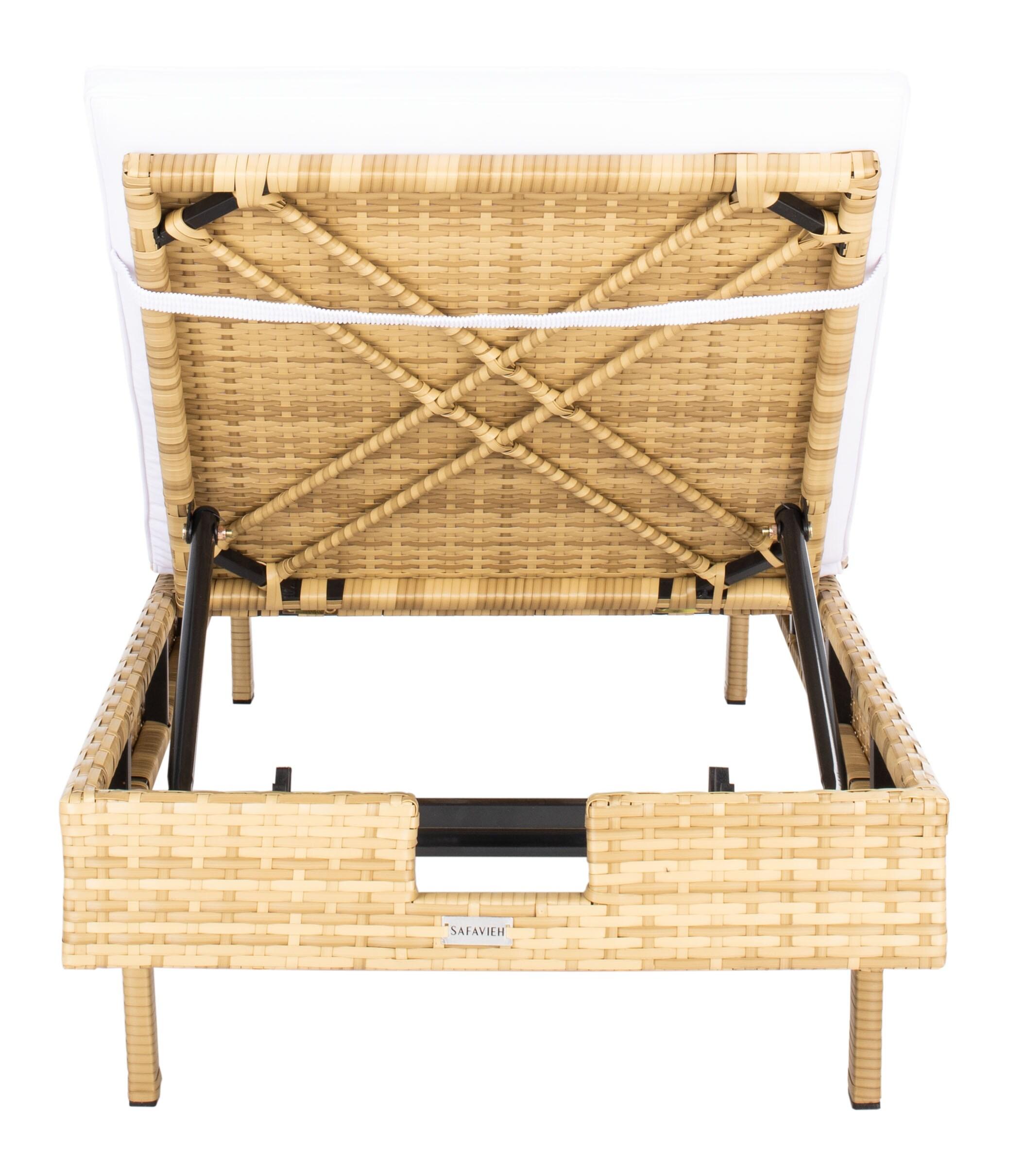 Cam Sunlounger - Natural/White - Safavieh.