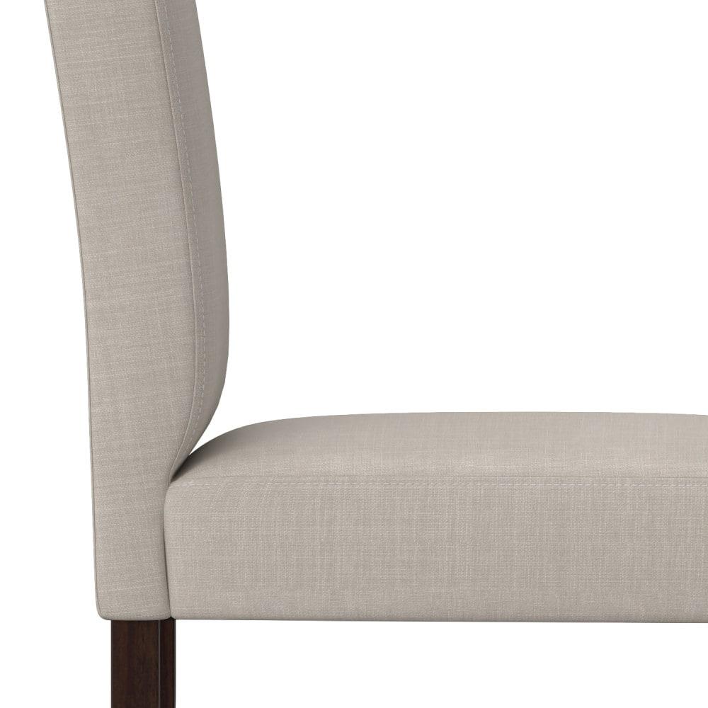 Simpli Home Acadian Linen Parsons Chair (Set of 2)