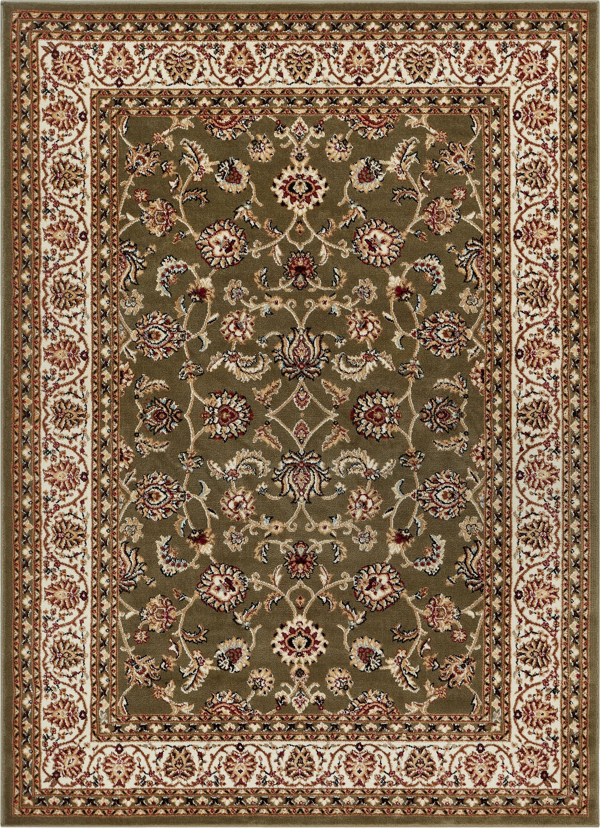 Well Woven Barclay Sarouk Traditional Oriental Panel Green 6'7" x 9'6" Area Rug