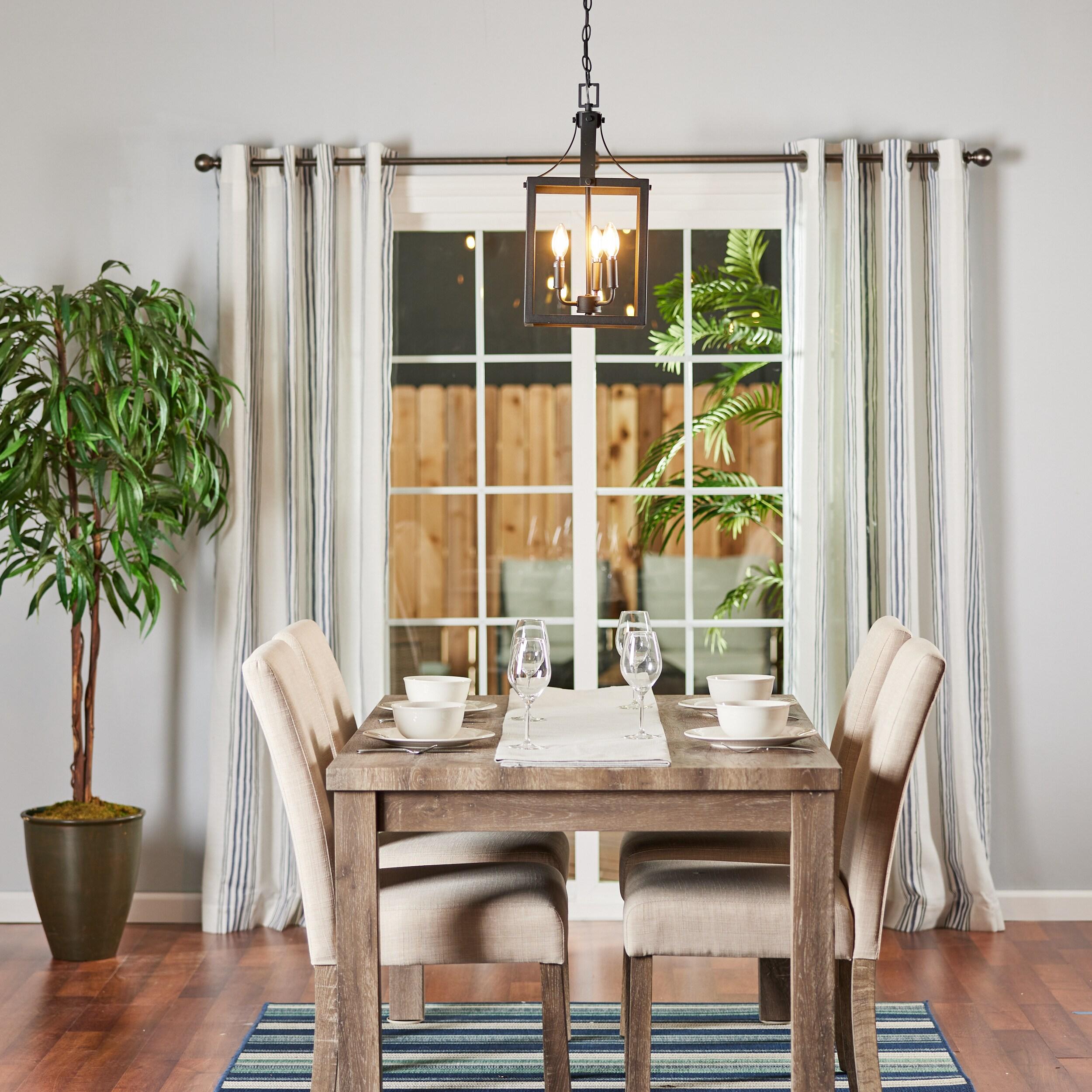 Labette 3-Light Black Bronze Accented Lantern Pendant