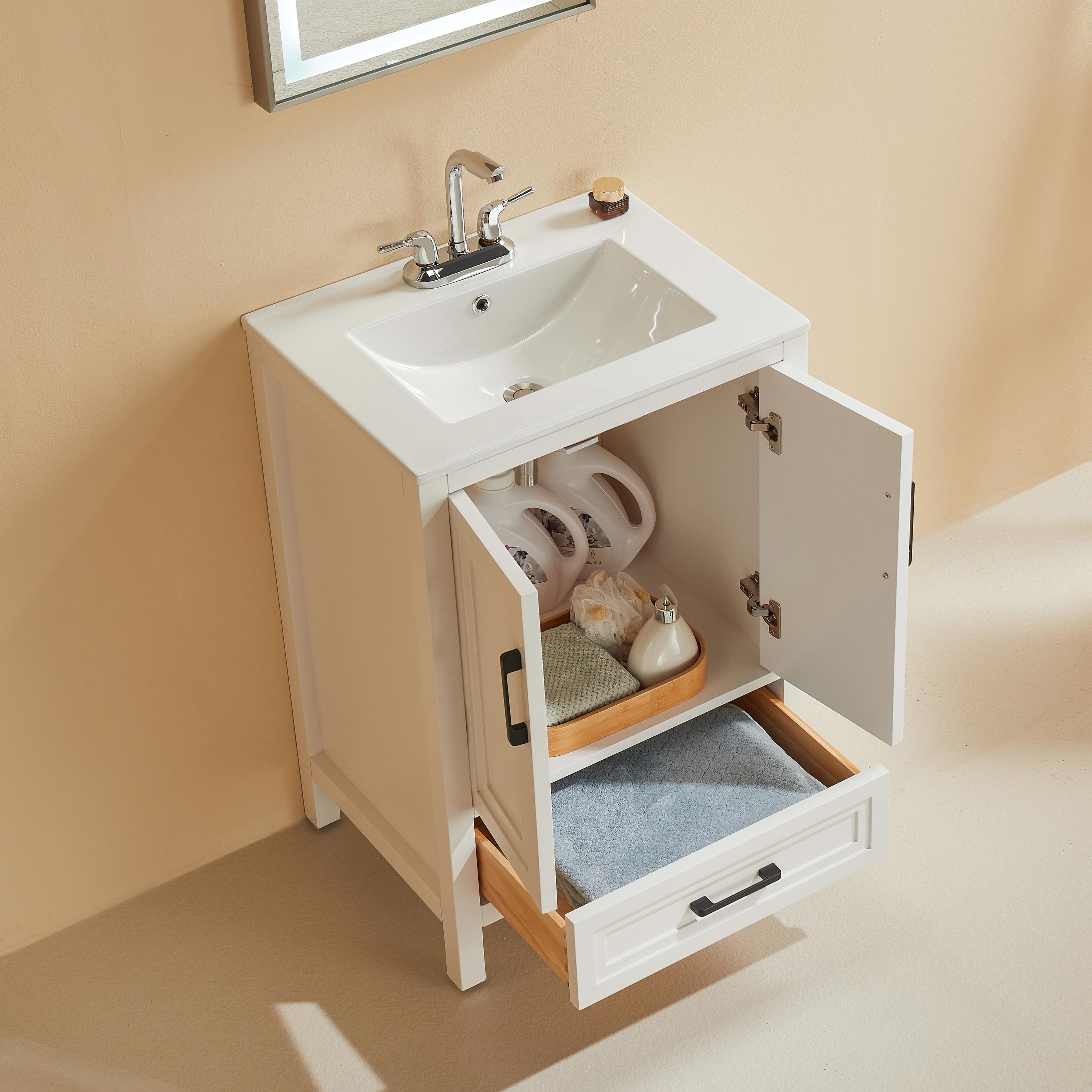 Rongeng Fully Assembled 24'' Freestanding Single Bathroom Vanity with Top