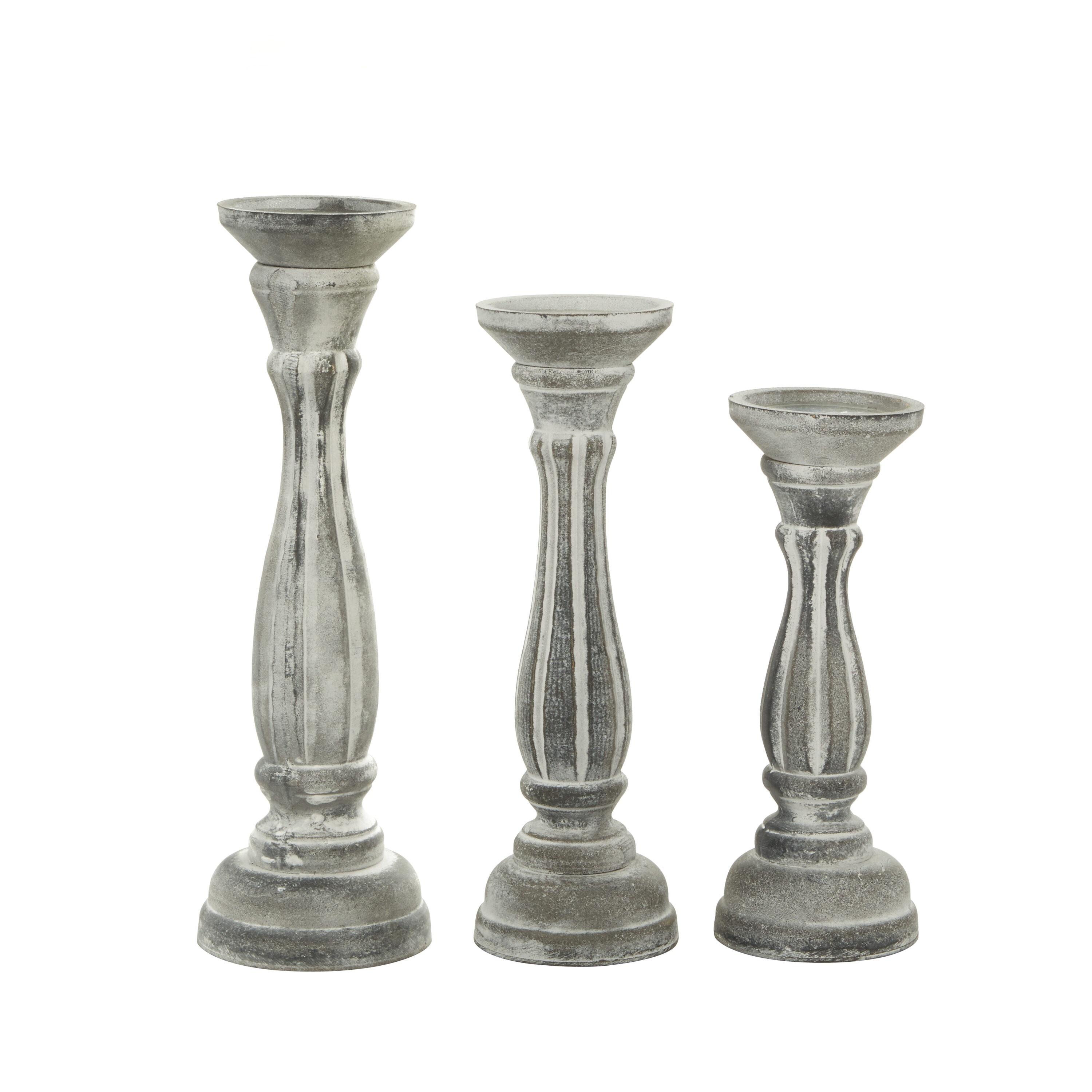 UMA Enterprises Wood Tabletop Candlestick