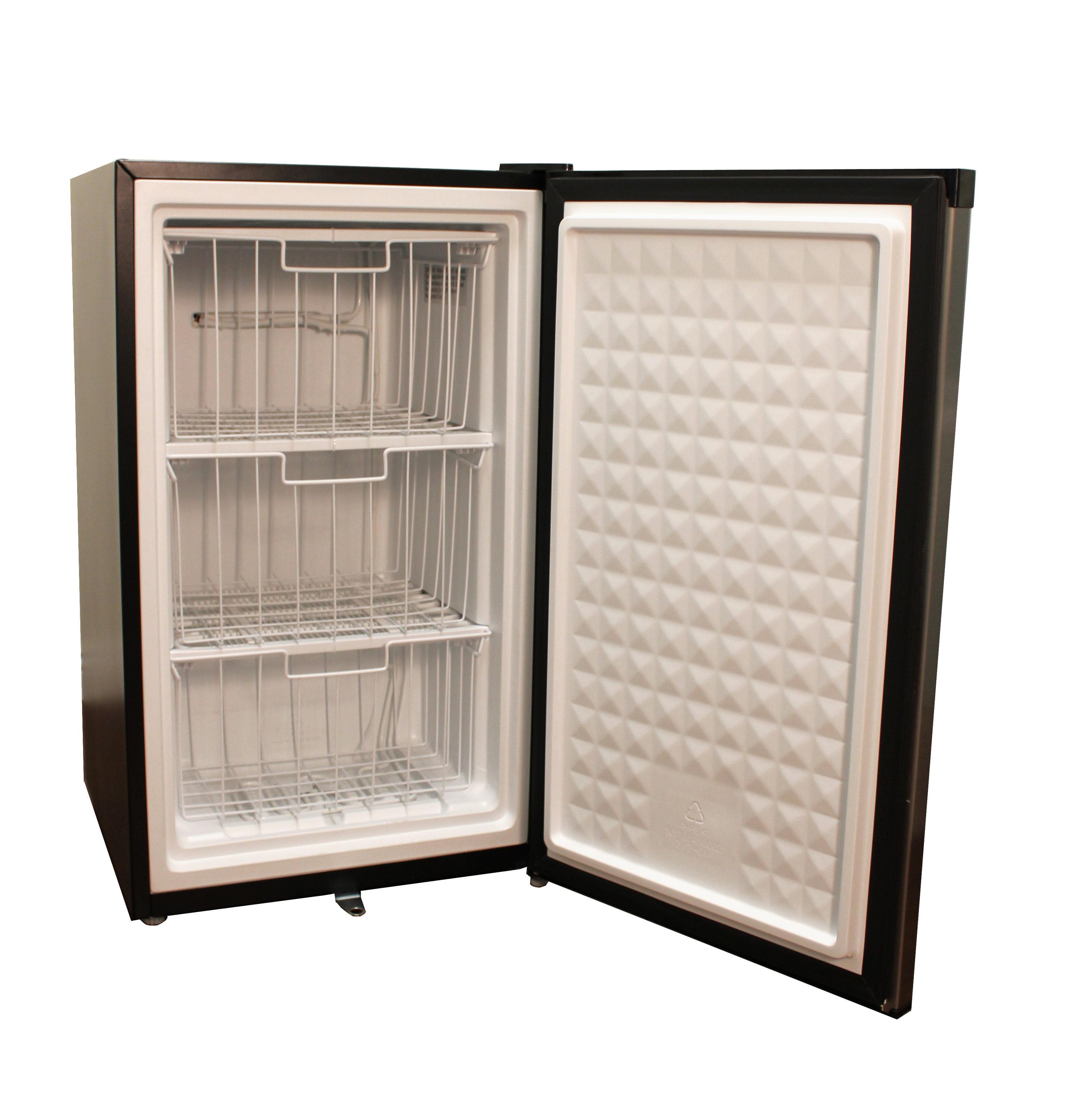 Sunpentown UF-304SSA 33.75 x 19.375 x 21.125 in. Energy Star 3.0 cu. ft. Upright Freezer, Stainless Steel