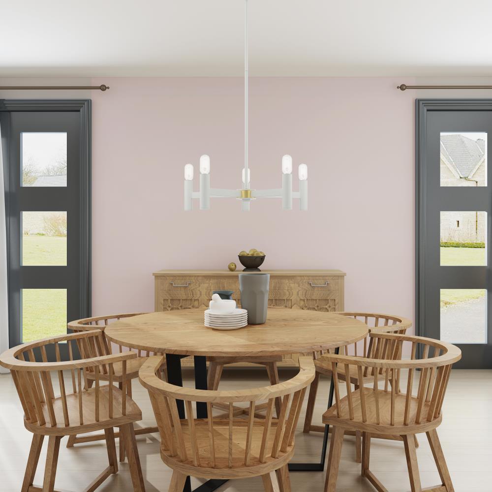 Livex Lighting Copenhagen 5 - Light Chandelier in  White