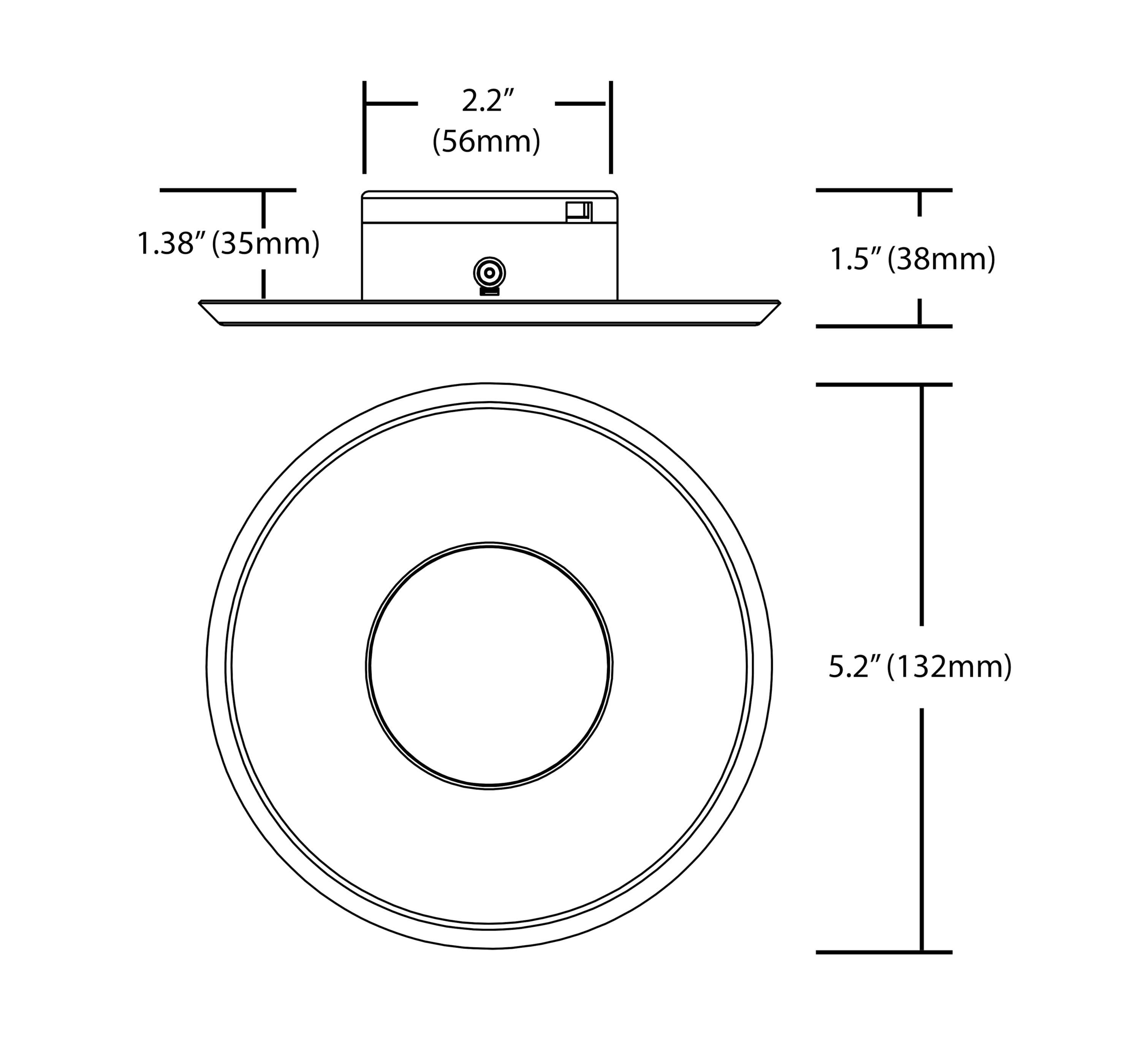 DLFv3 Round 5'' Dimmable LED Canless Recessed Lighting Kit