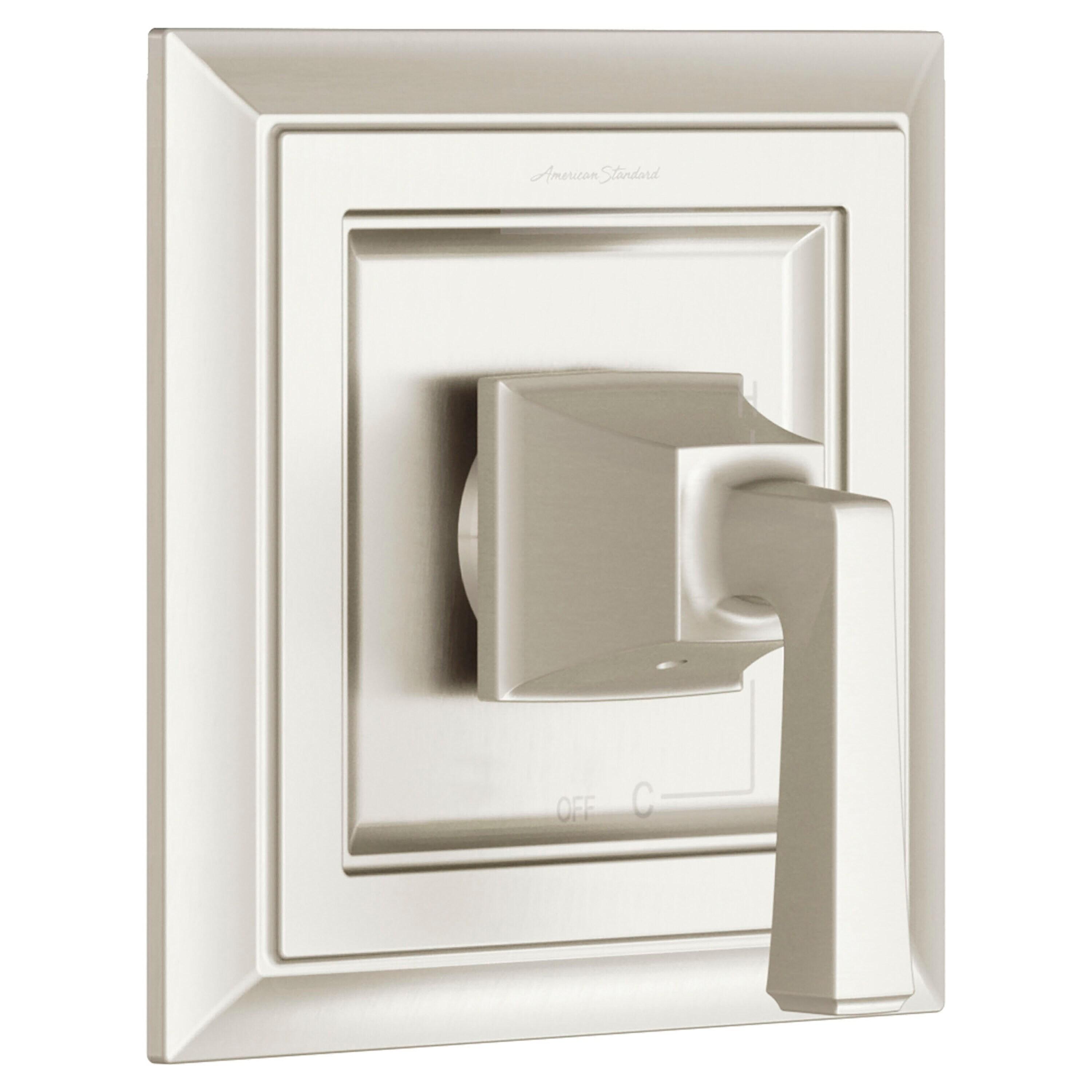 Town Square S 1-Handle Valve Trim Kit for Flash Rough-in Valves in Brushed Nickel (Valve Not Included)