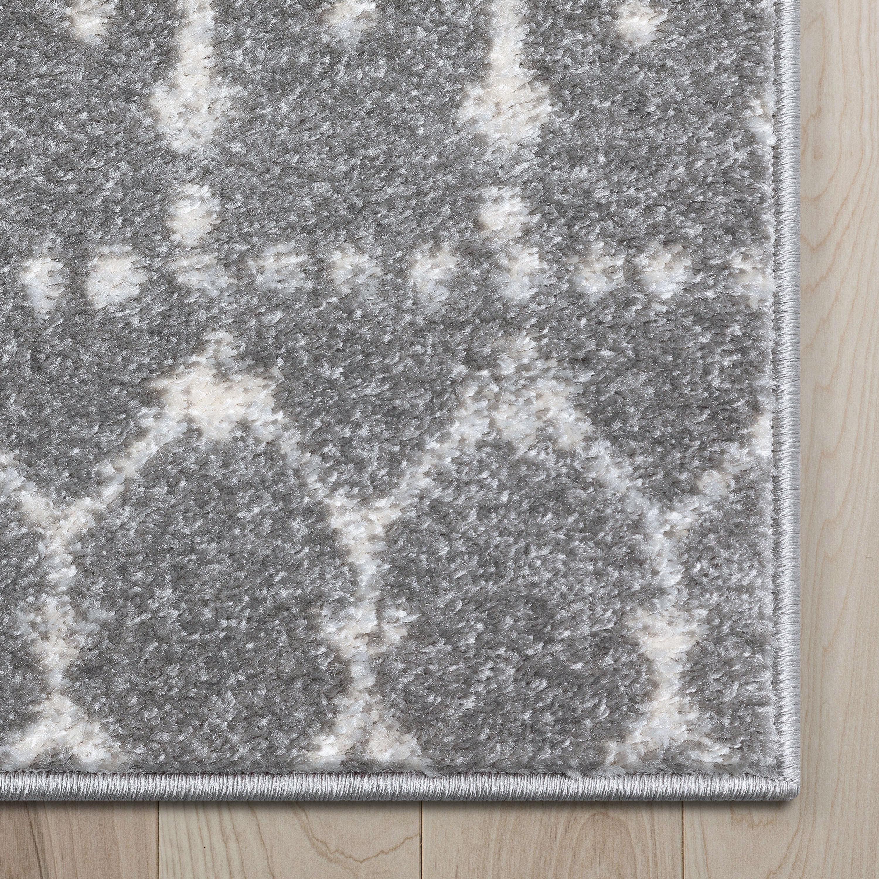 Mystic Colette Moroccan Trellis Grey Area Rug