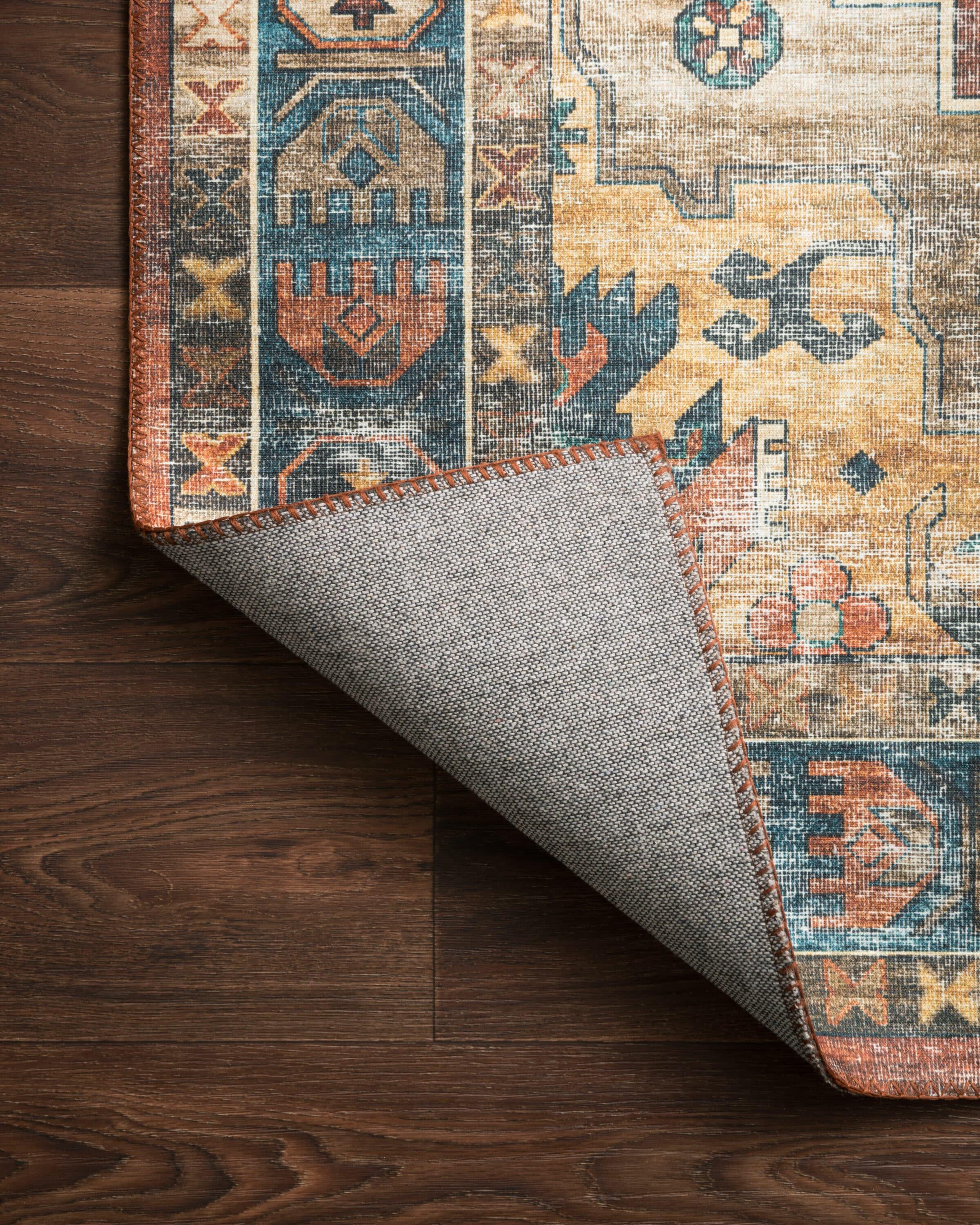 SKY-11 Rust, Blue 2-0" x 5-0" Size Rug