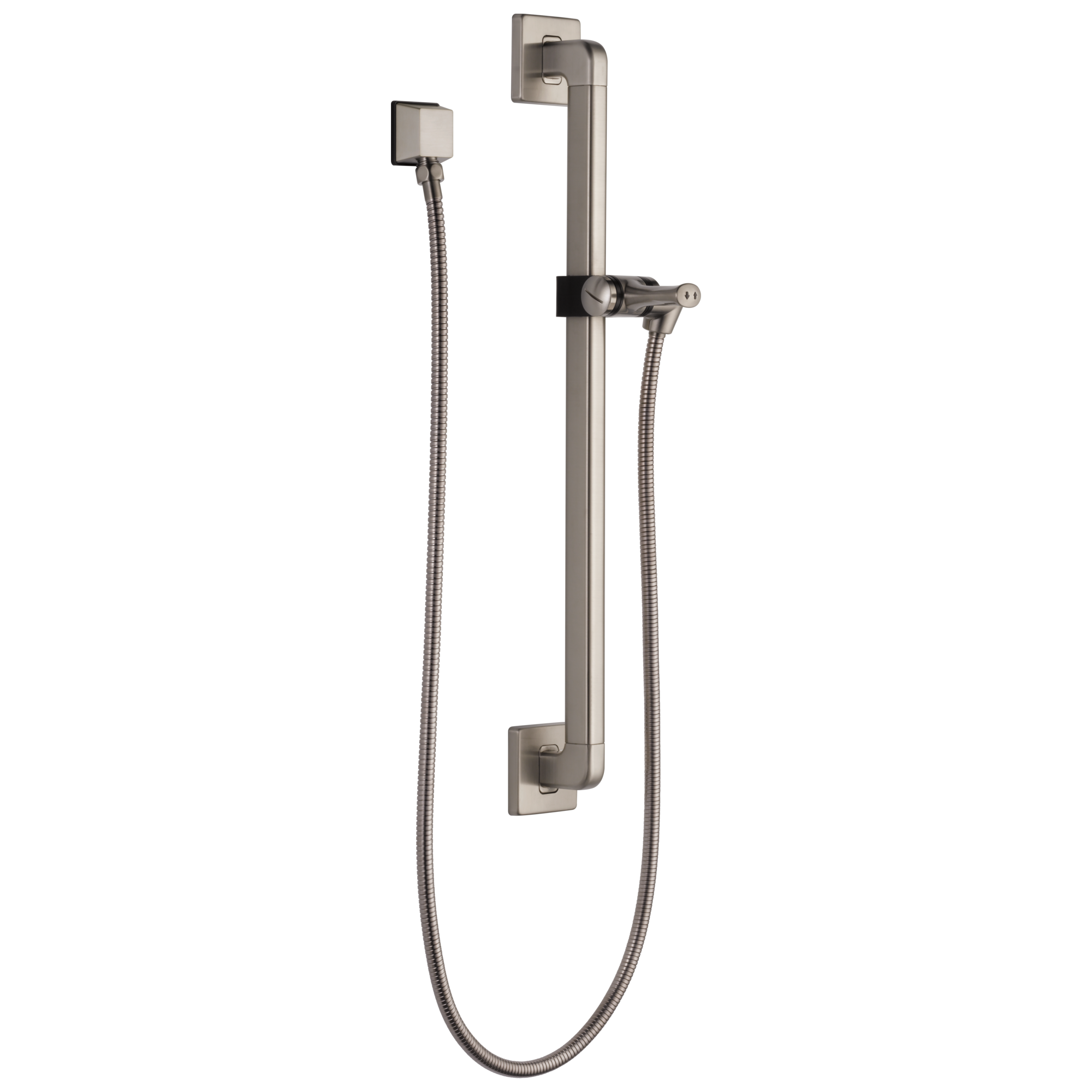 Universal Showering Components Adjustable Slide Bar and Grab Bar Shower Faucet