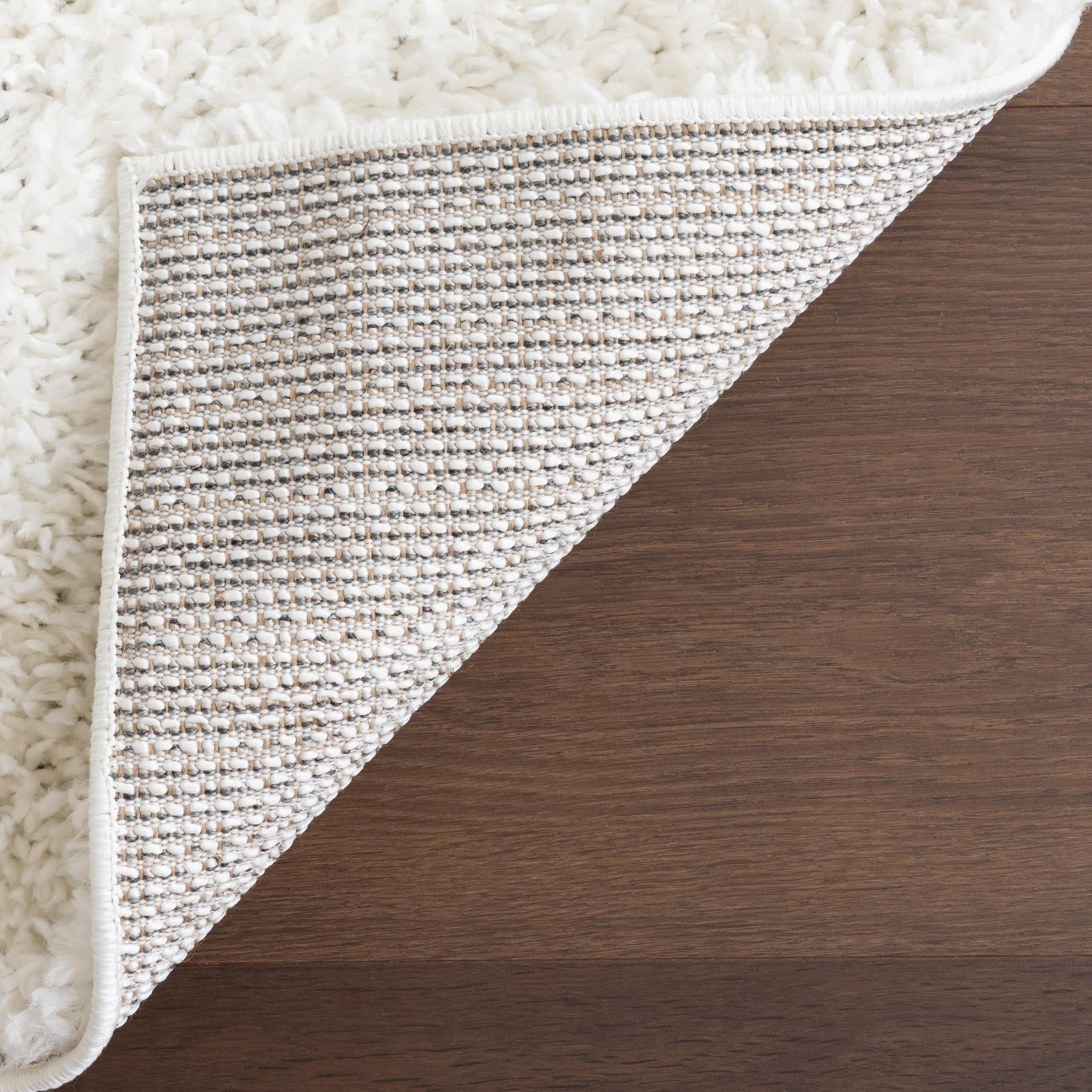 Nuloom Kara Solid 4x6 Shag Indoor Area Rug for Living Room Bedroom Dining Room Nursery, Ivory